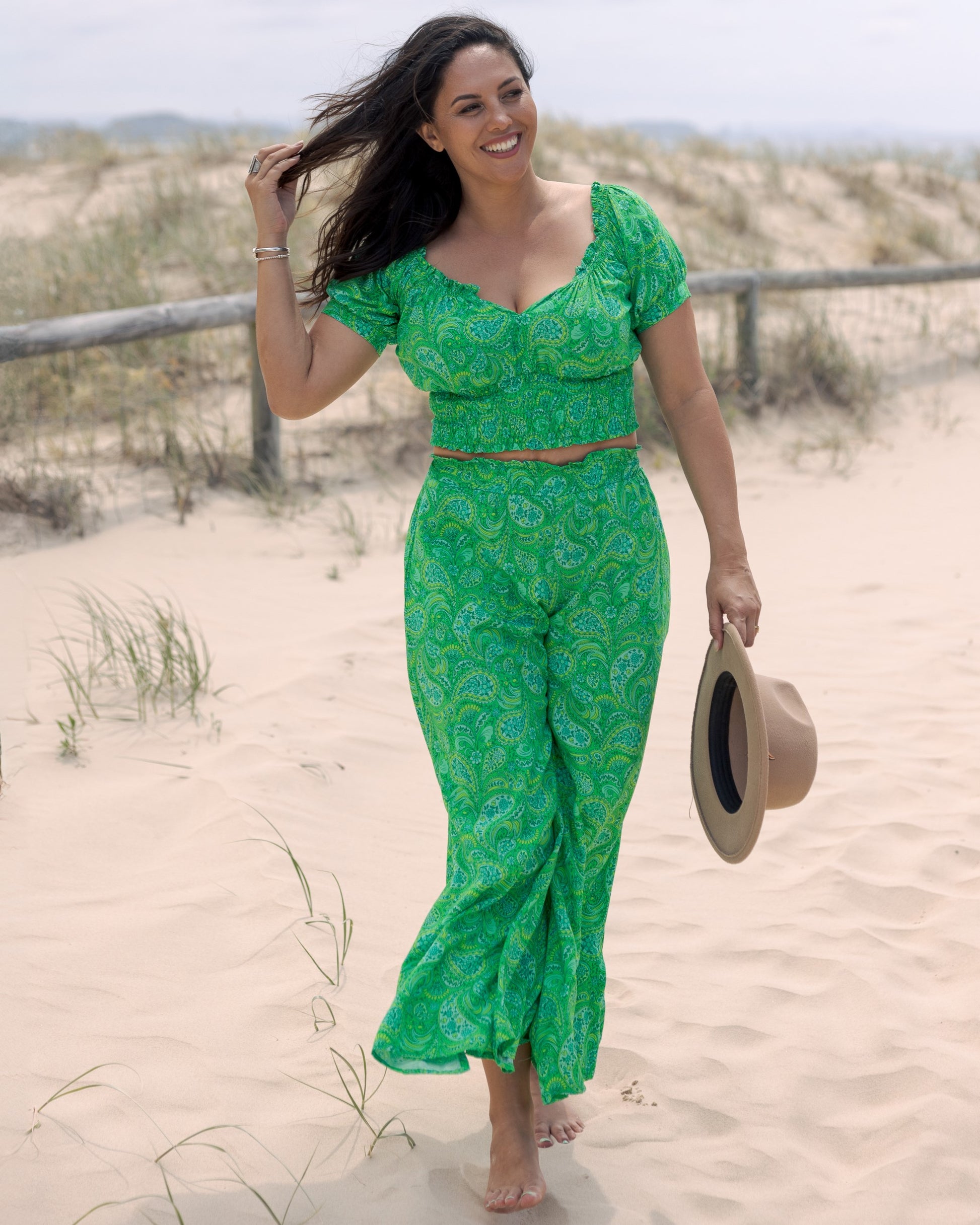 MYA PANT LIME CORDIAL