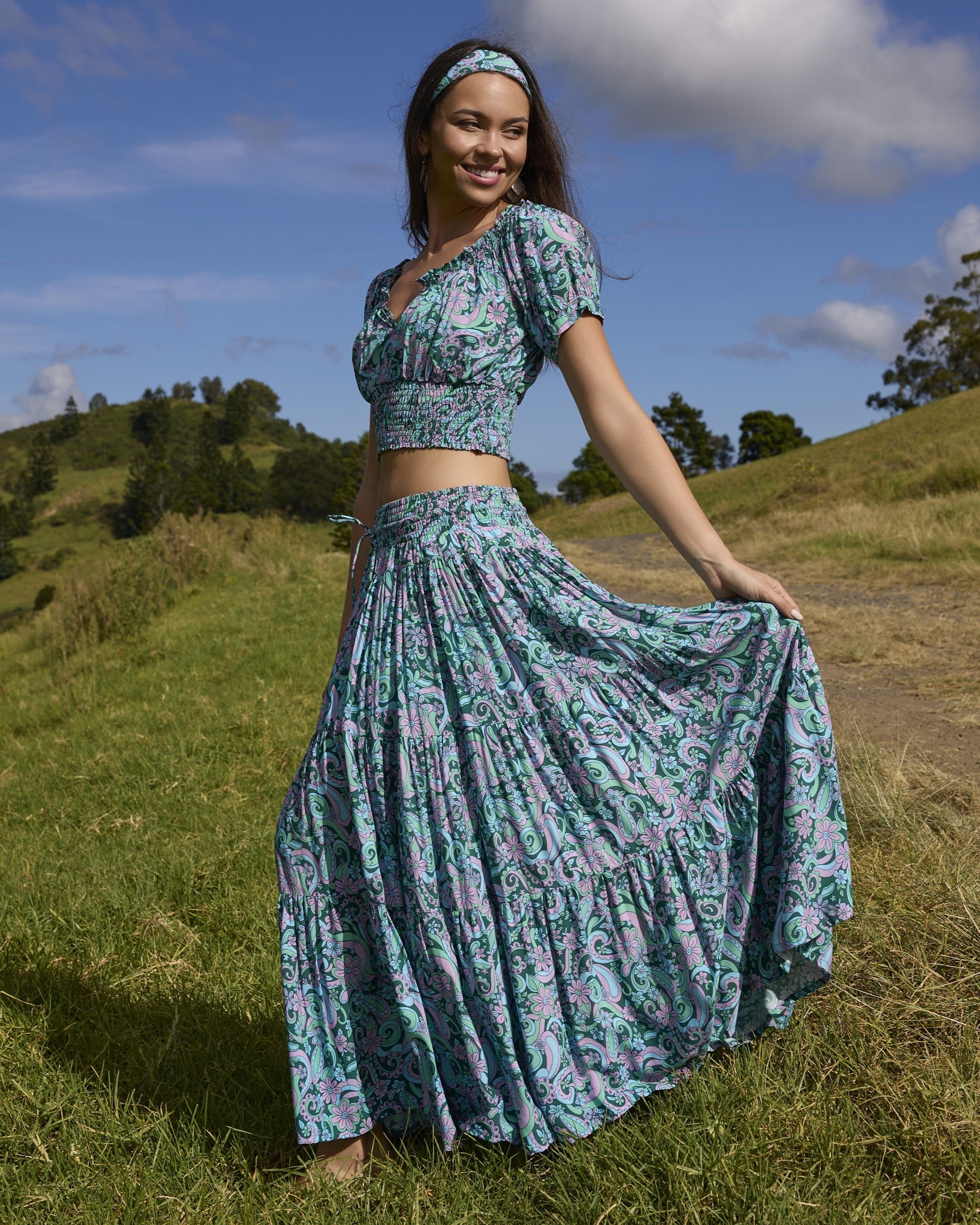 OAKLEY MAXI SKIRT SUMMER OF LOVE
