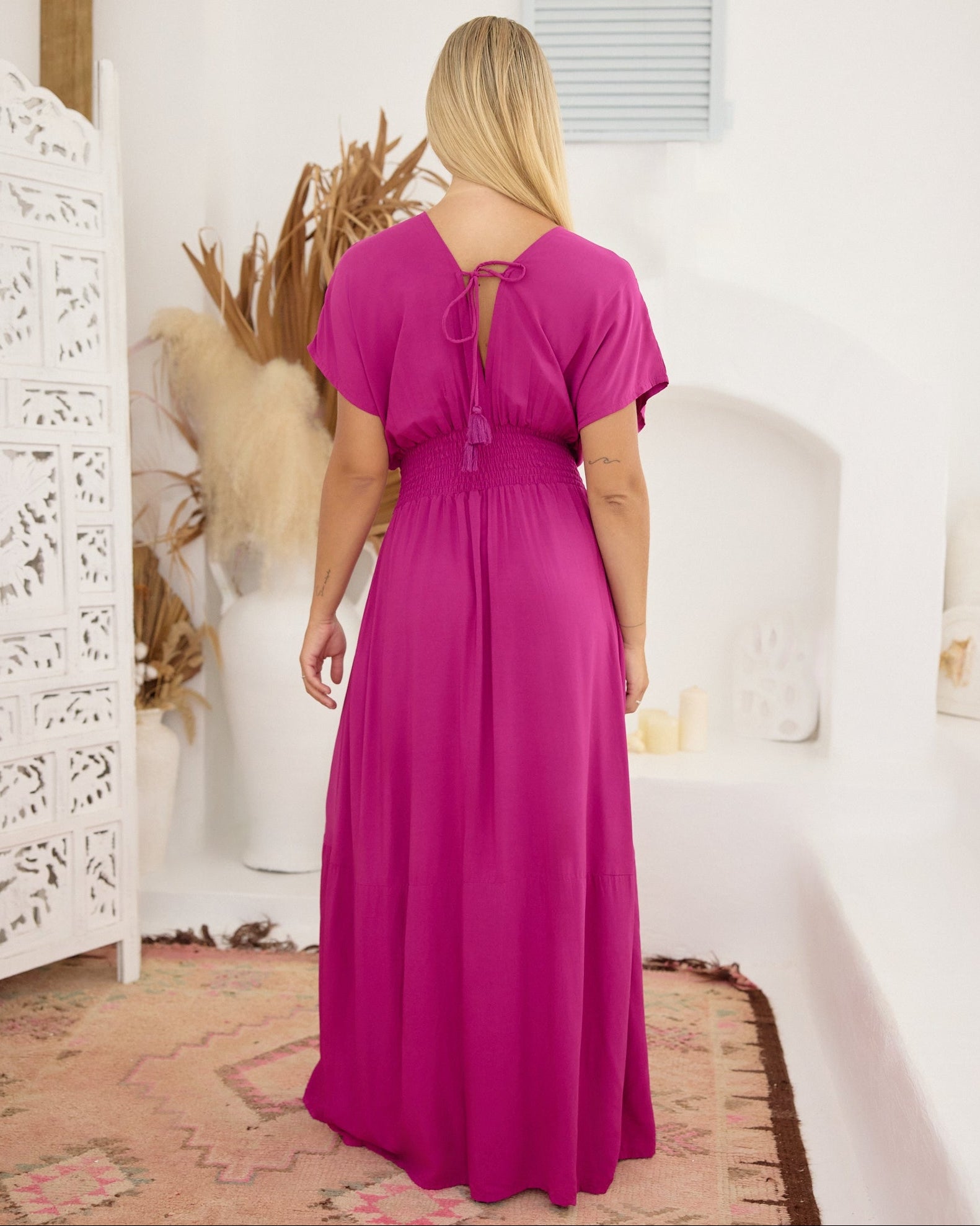 ZEN MAXI DRESS MAGENTA