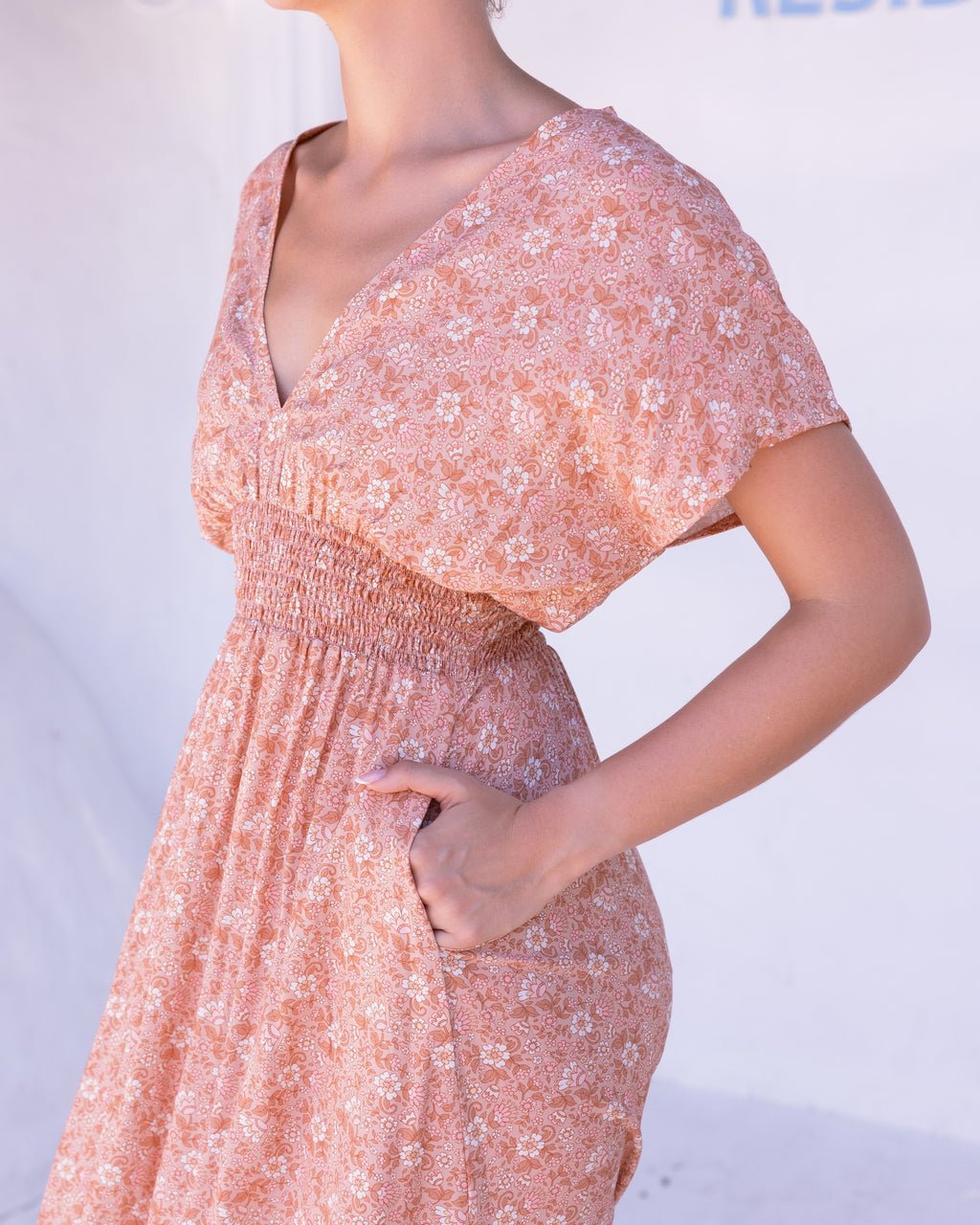 ZEN MAXI DRESS VINTAGE WHISPER
