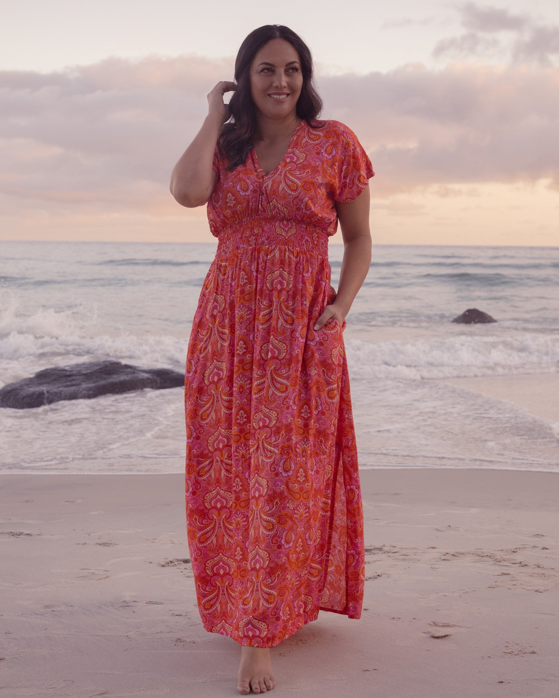 ZEN MAXI DRESS RISING SUN
