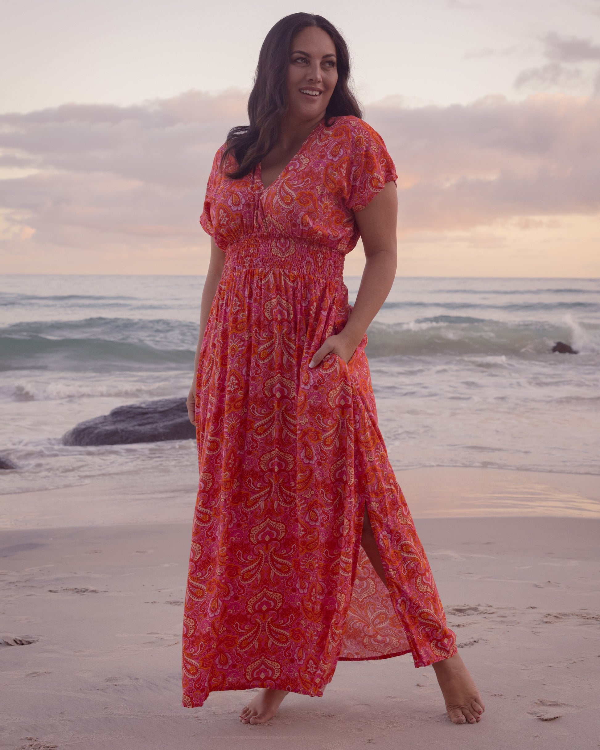 ZEN MAXI DRESS RISING SUN