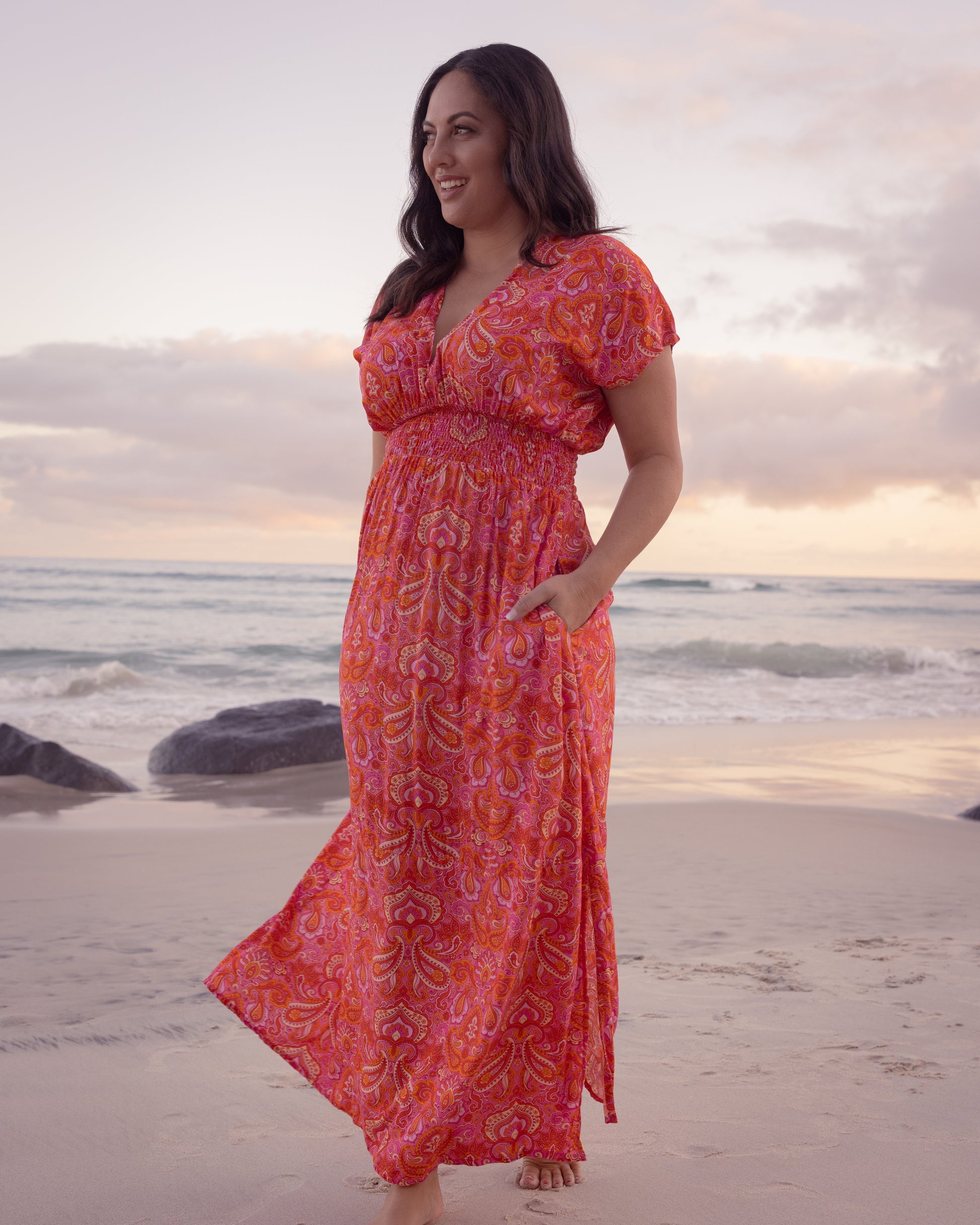 ZEN MAXI DRESS RISING SUN