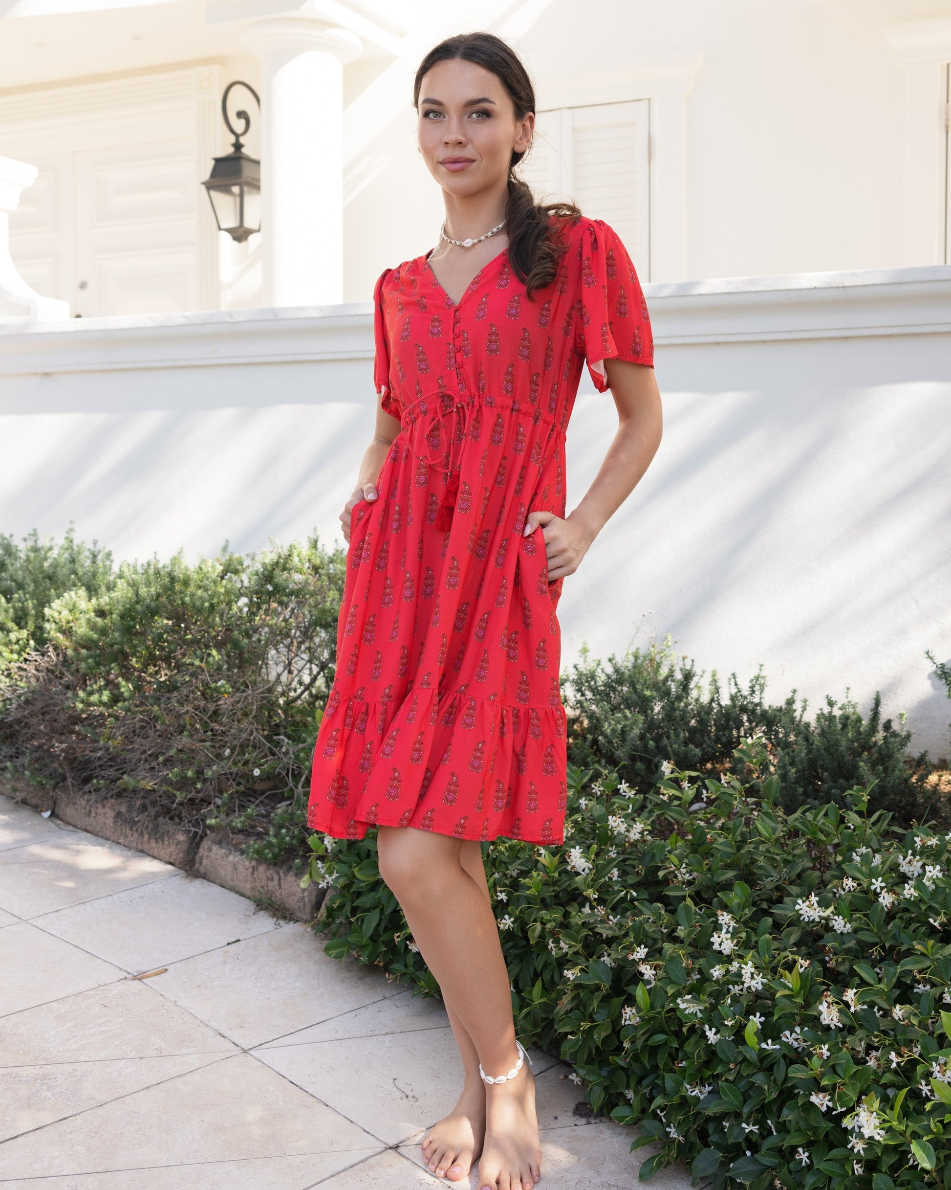 FRIEDA MINI DRESS WATERMELON SUGAR