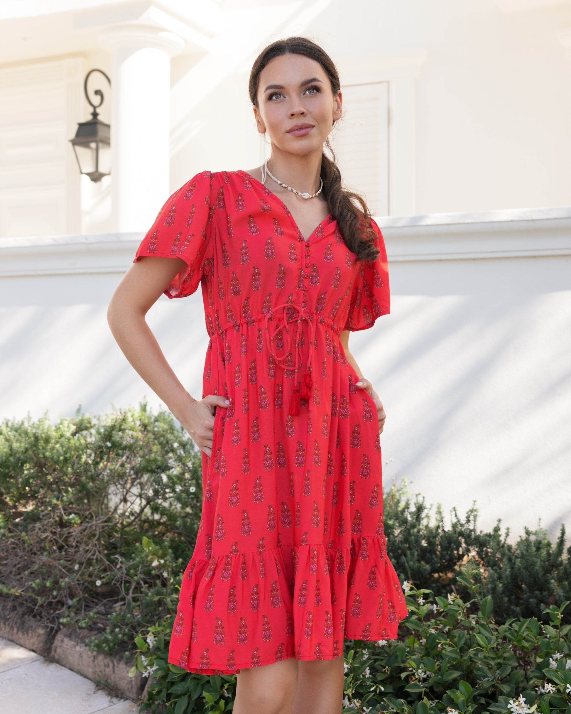 FRIEDA MINI DRESS WATERMELON SUGAR