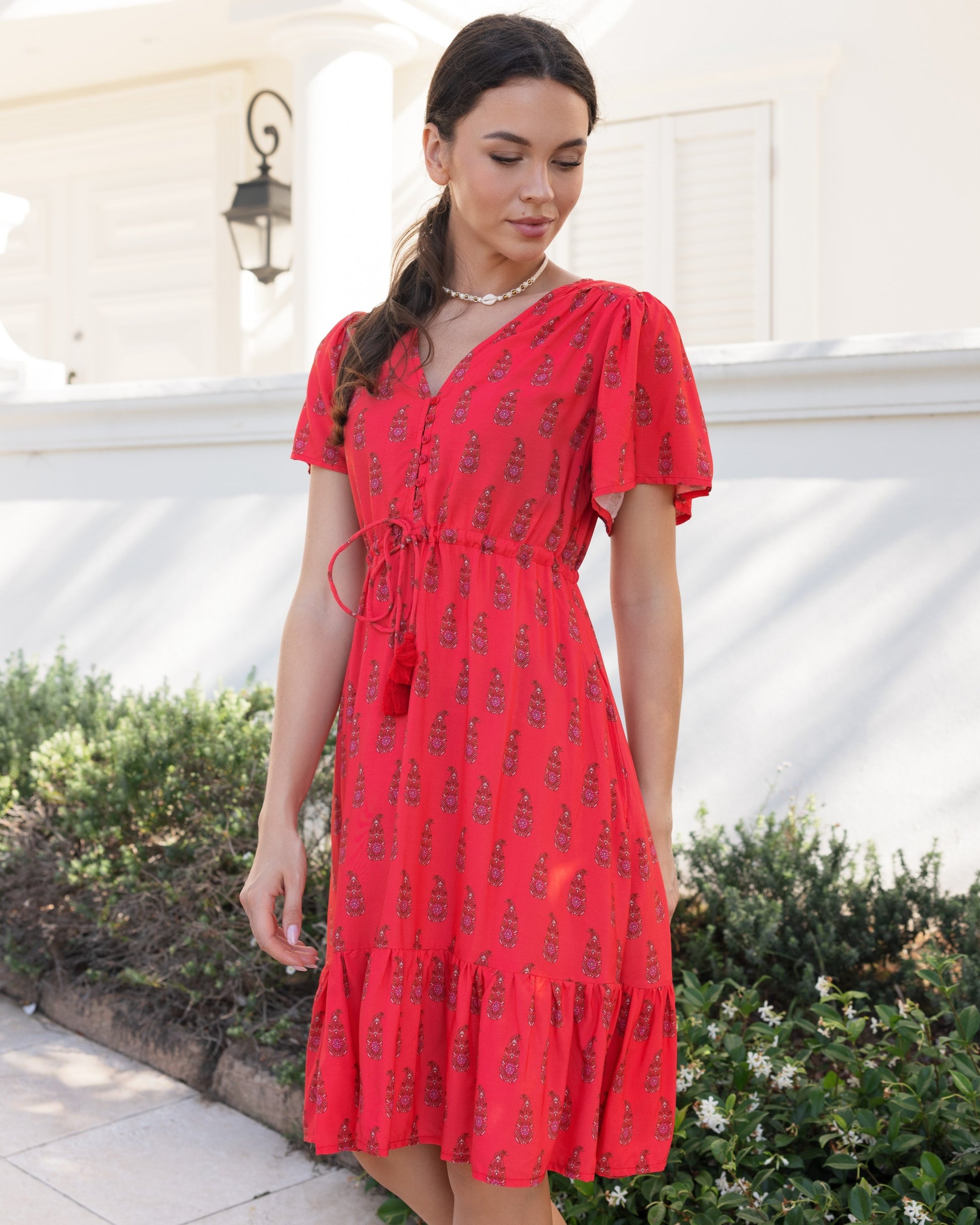 FRIEDA MINI DRESS WATERMELON SUGAR