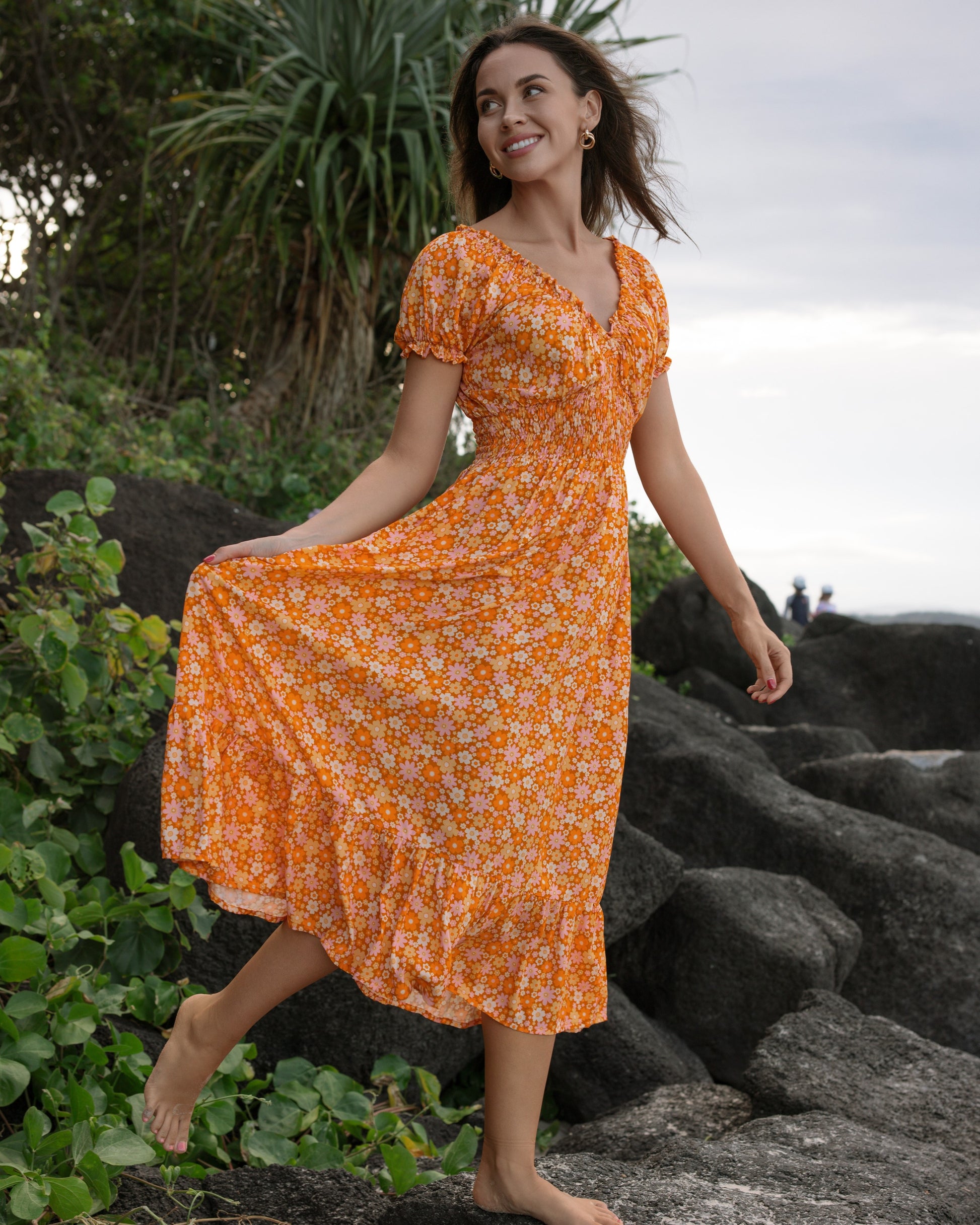 FLORA MAXI DRESS MANGO TANGO