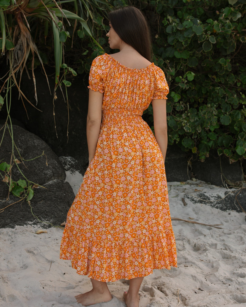 FLORA MAXI DRESS MANGO TANGO