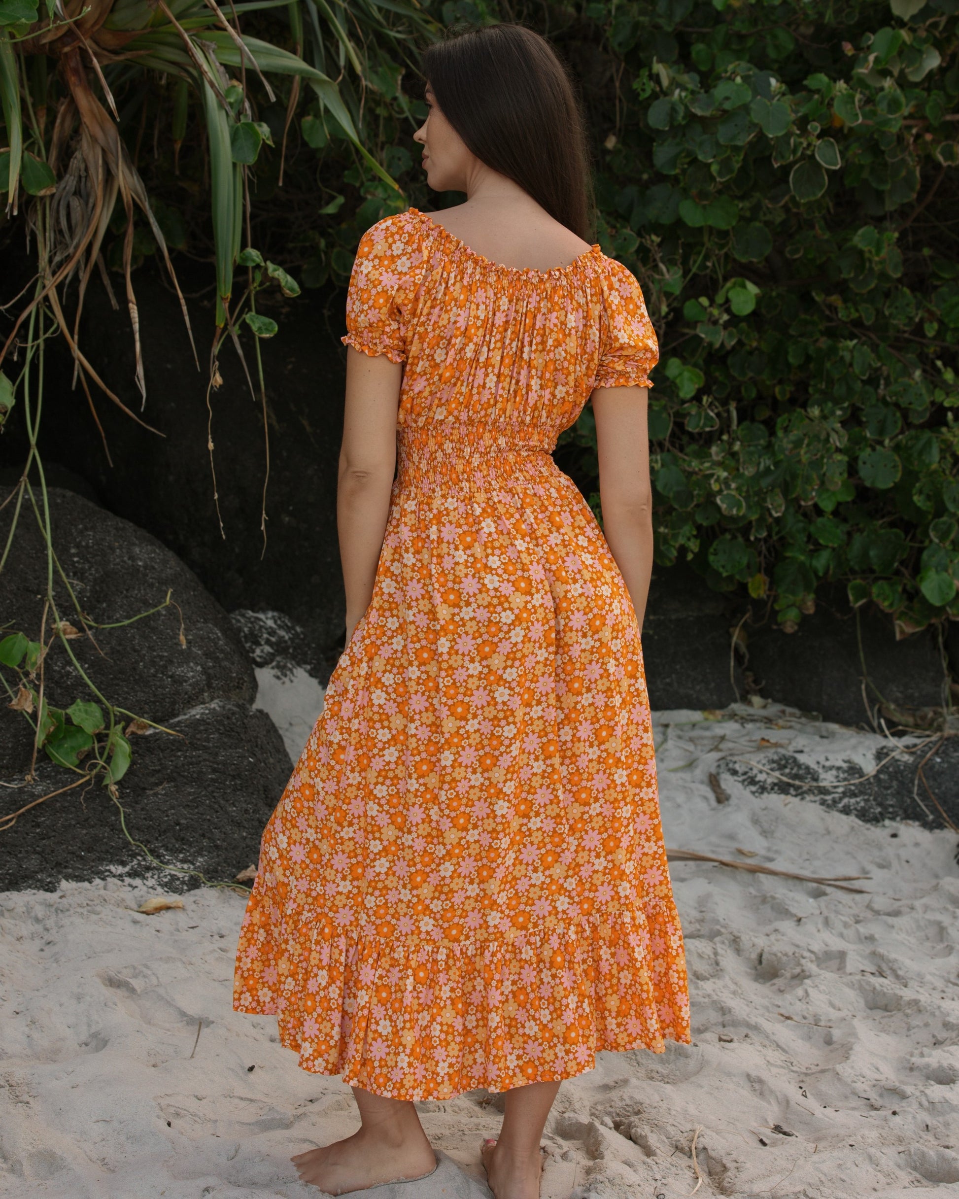 FLORA MAXI DRESS MANGO TANGO