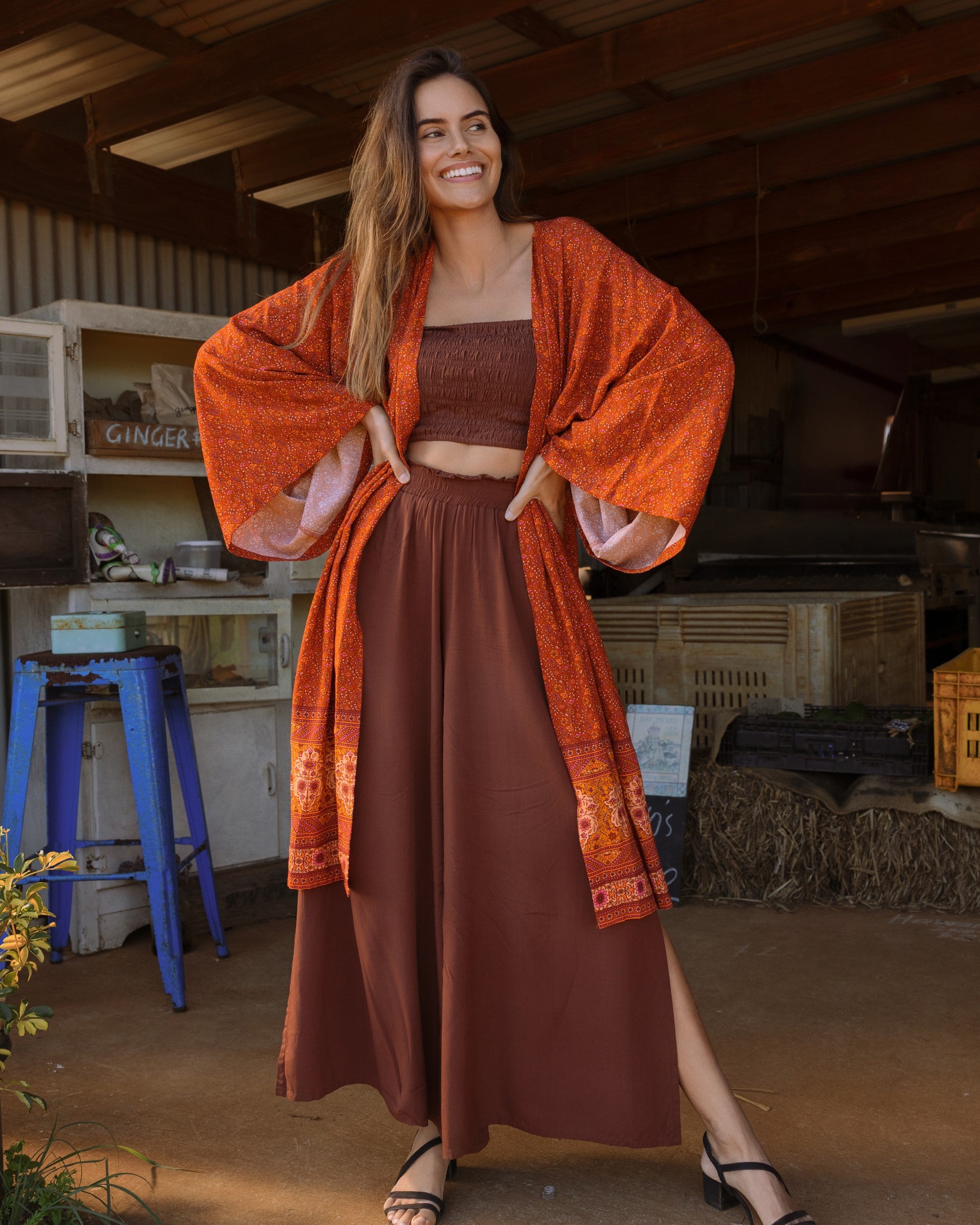 KELLY KIMONO PUMPKIN SPICE