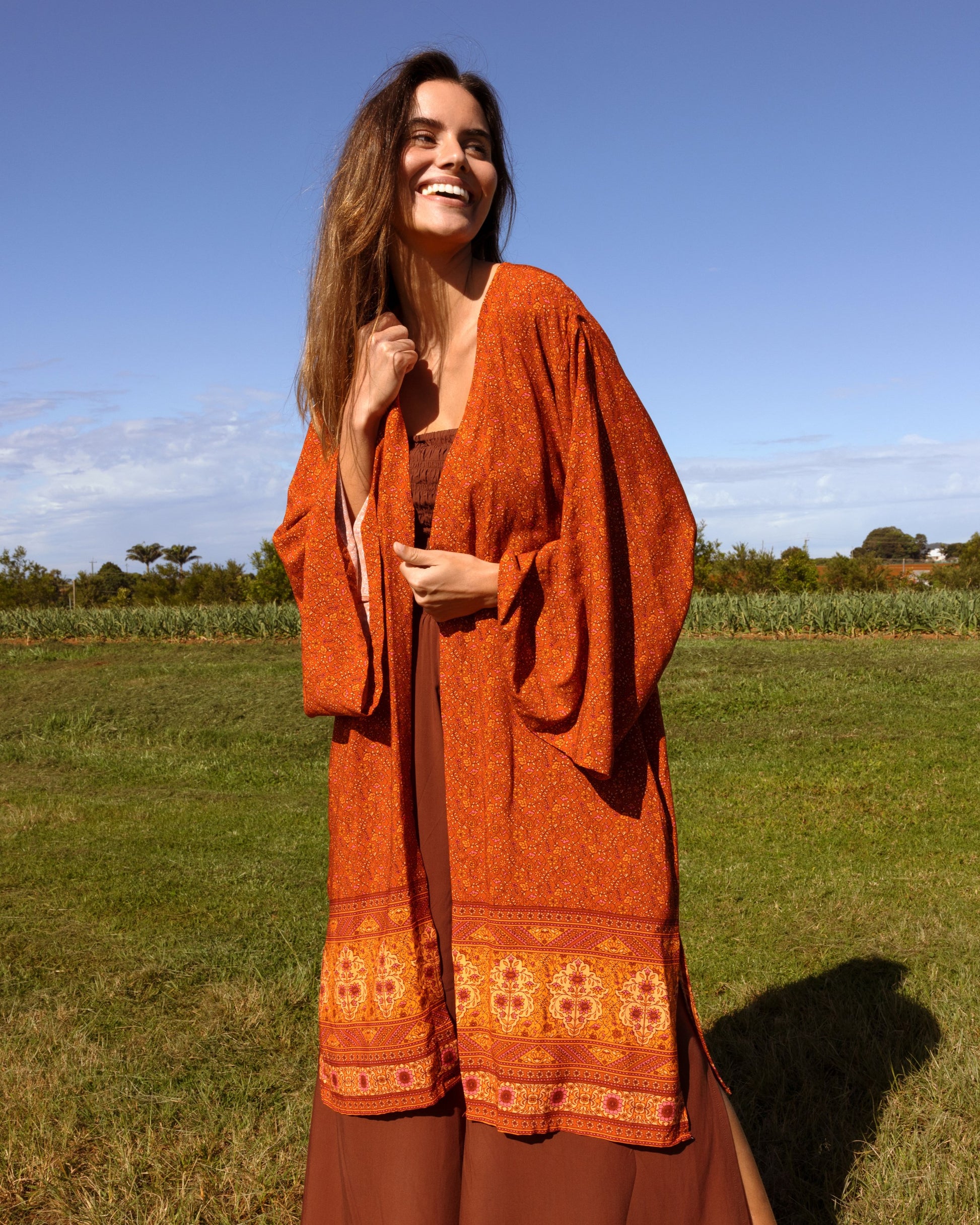 KELLY KIMONO PUMPKIN SPICE