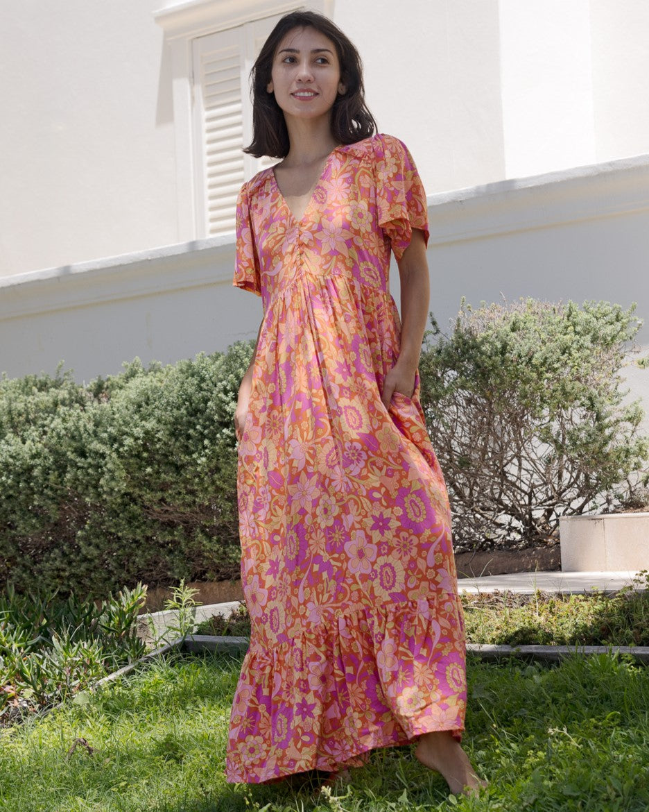 MAE MAXI DRESS SWEET PEACH