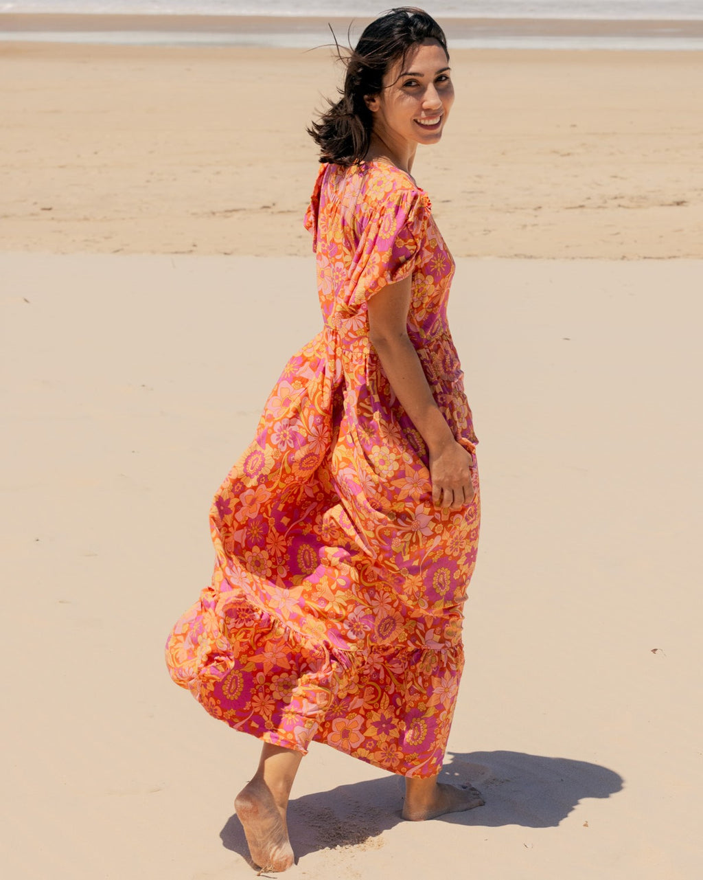 MAE MAXI DRESS SWEET PEACH