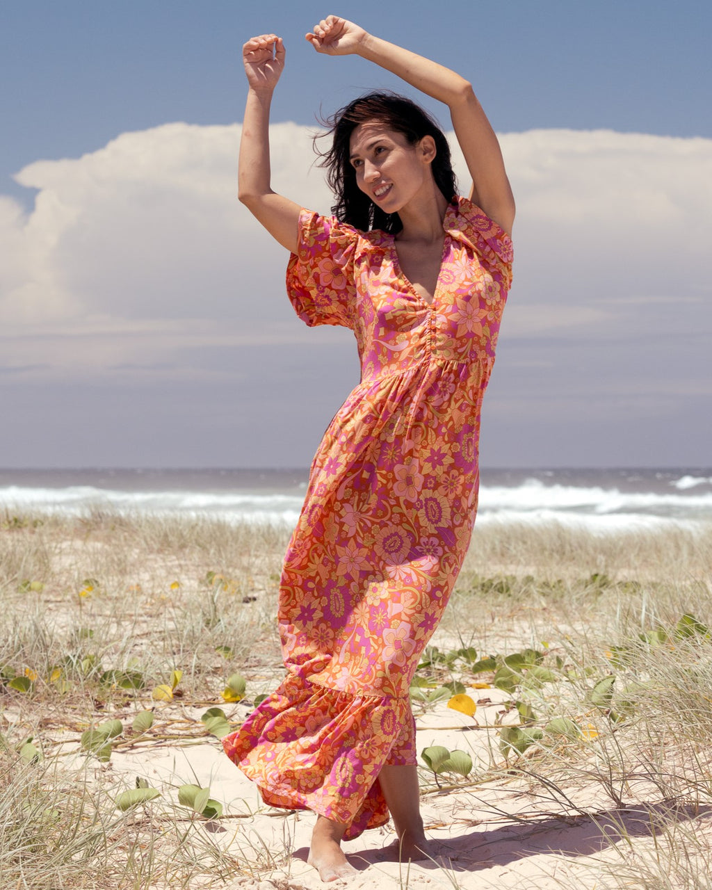 MAE MAXI DRESS SWEET PEACH