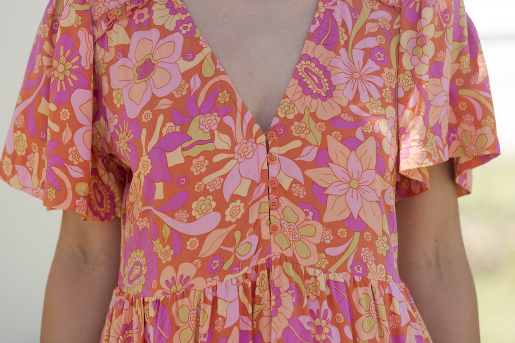 MAE MAXI DRESS SWEET PEACH