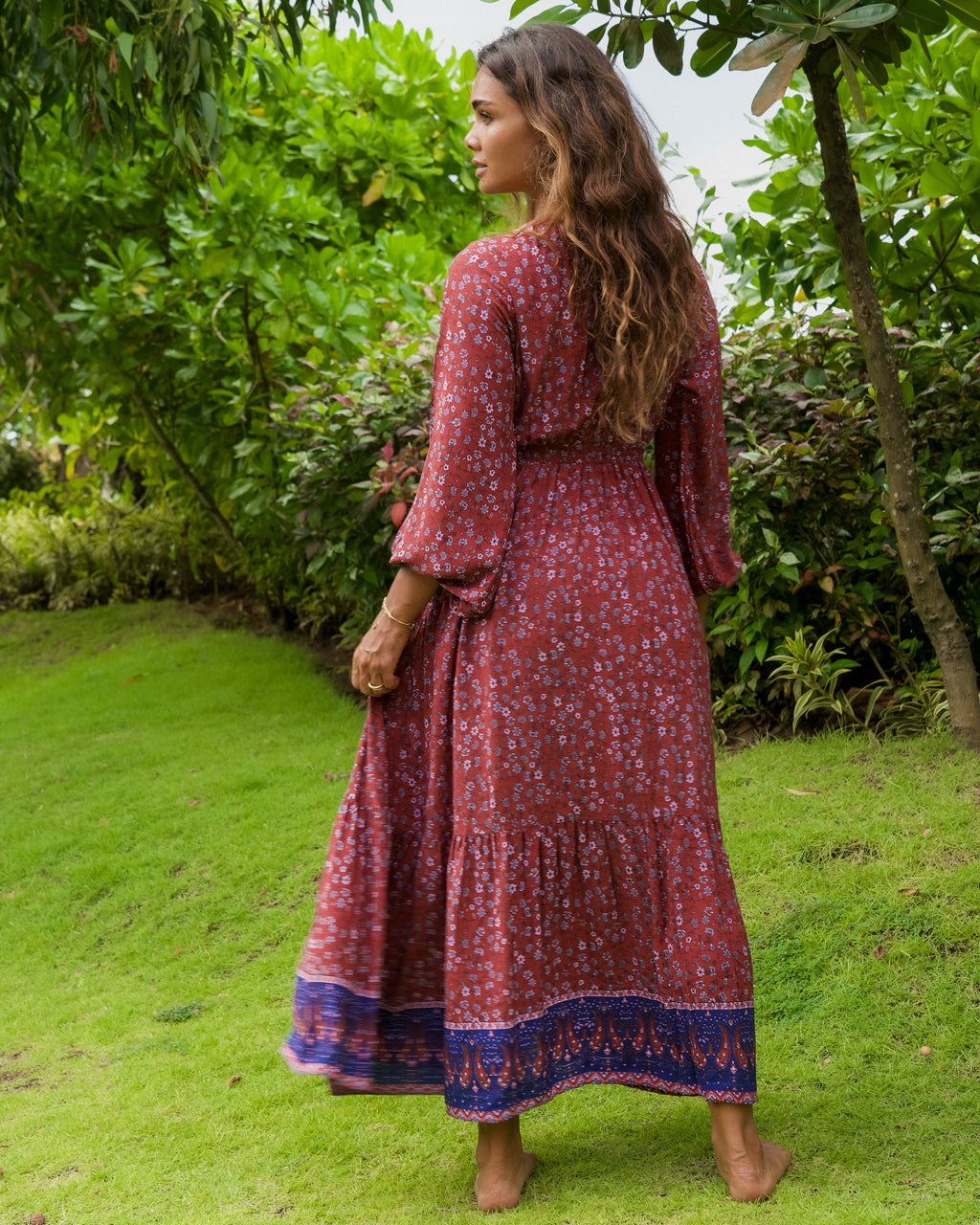 JOSIE MAXI DRESS RHUBARB