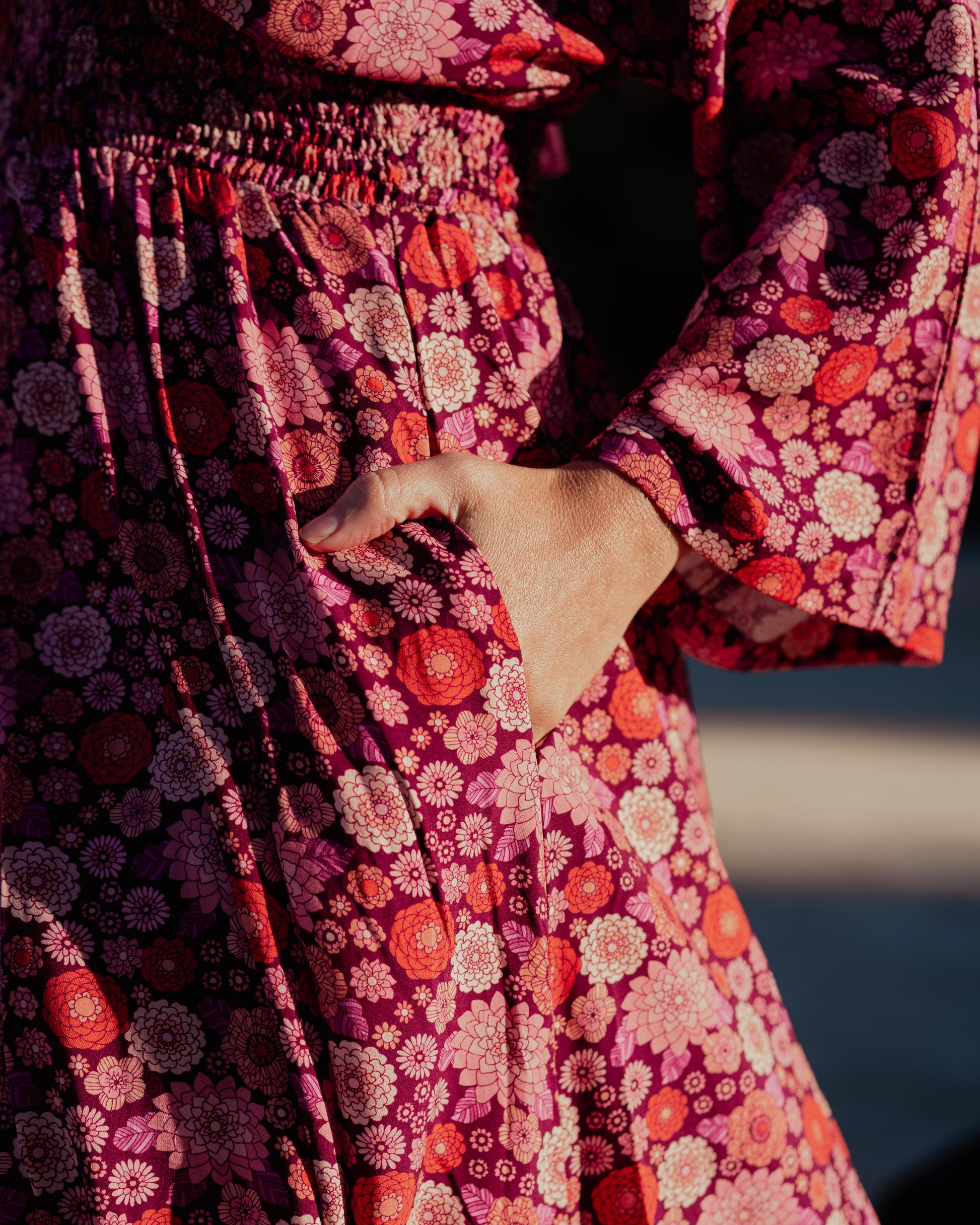 ARIEL MAXI DRESS MALBEC
