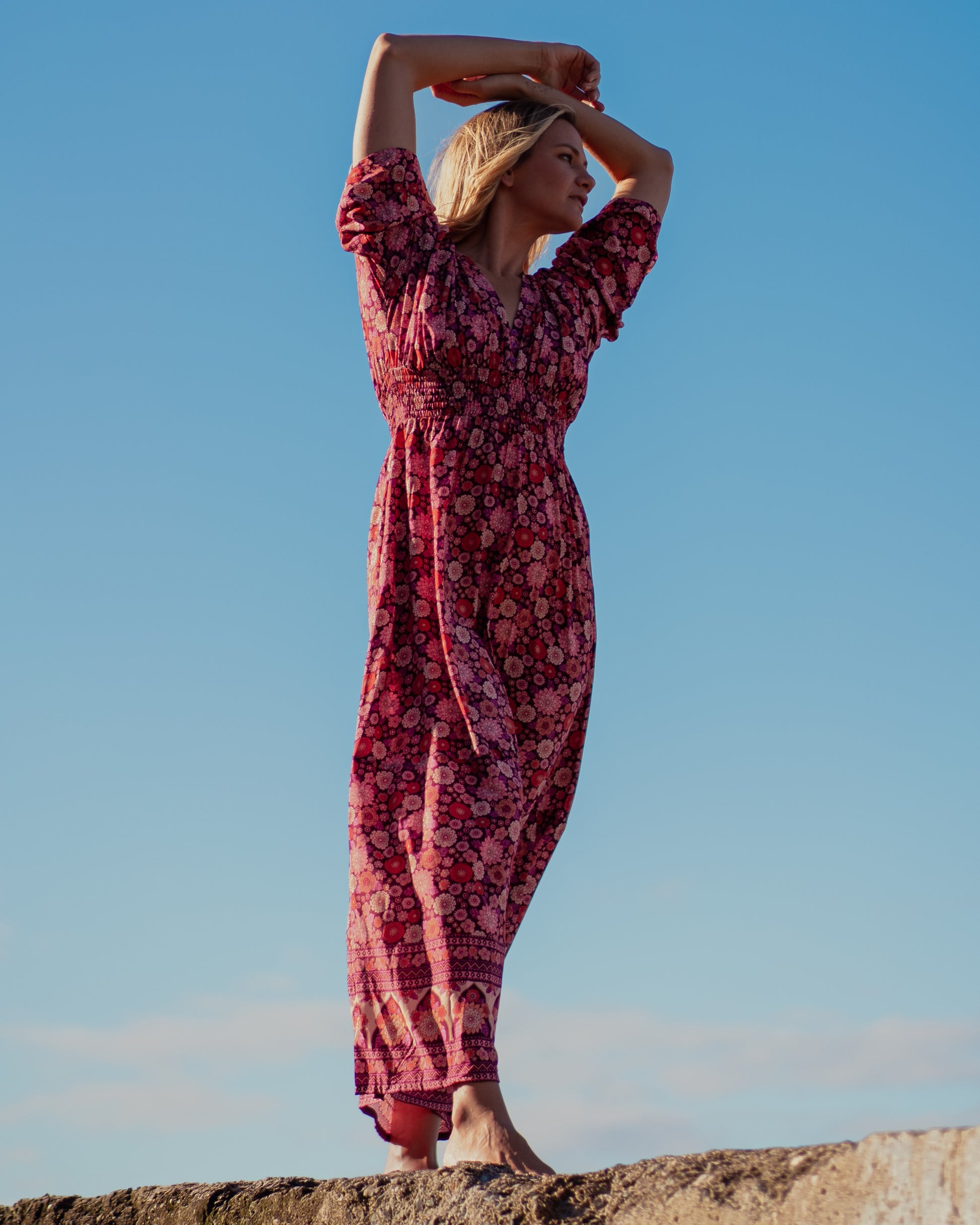 ARIEL MAXI DRESS MALBEC
