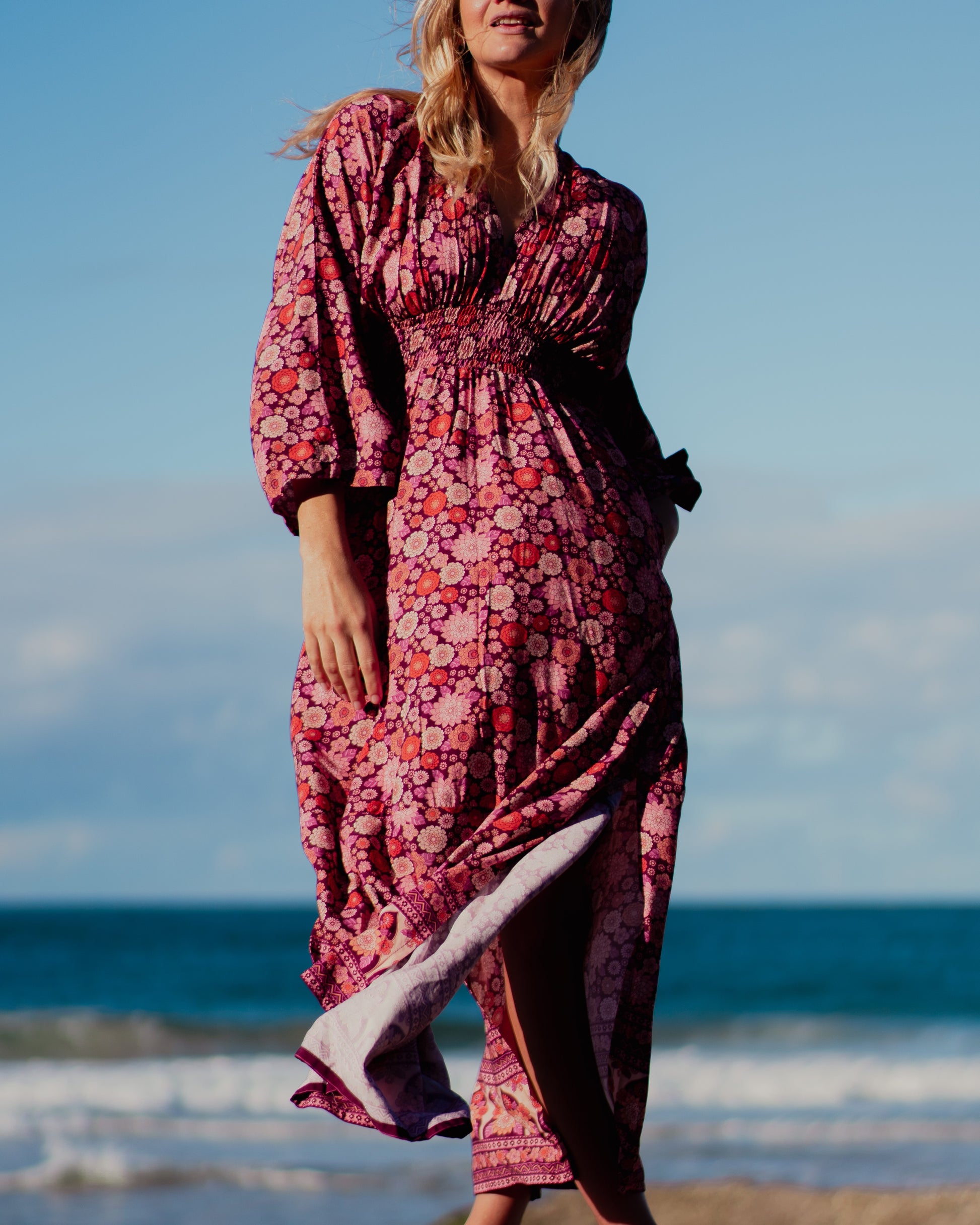ARIEL MAXI DRESS MALBEC