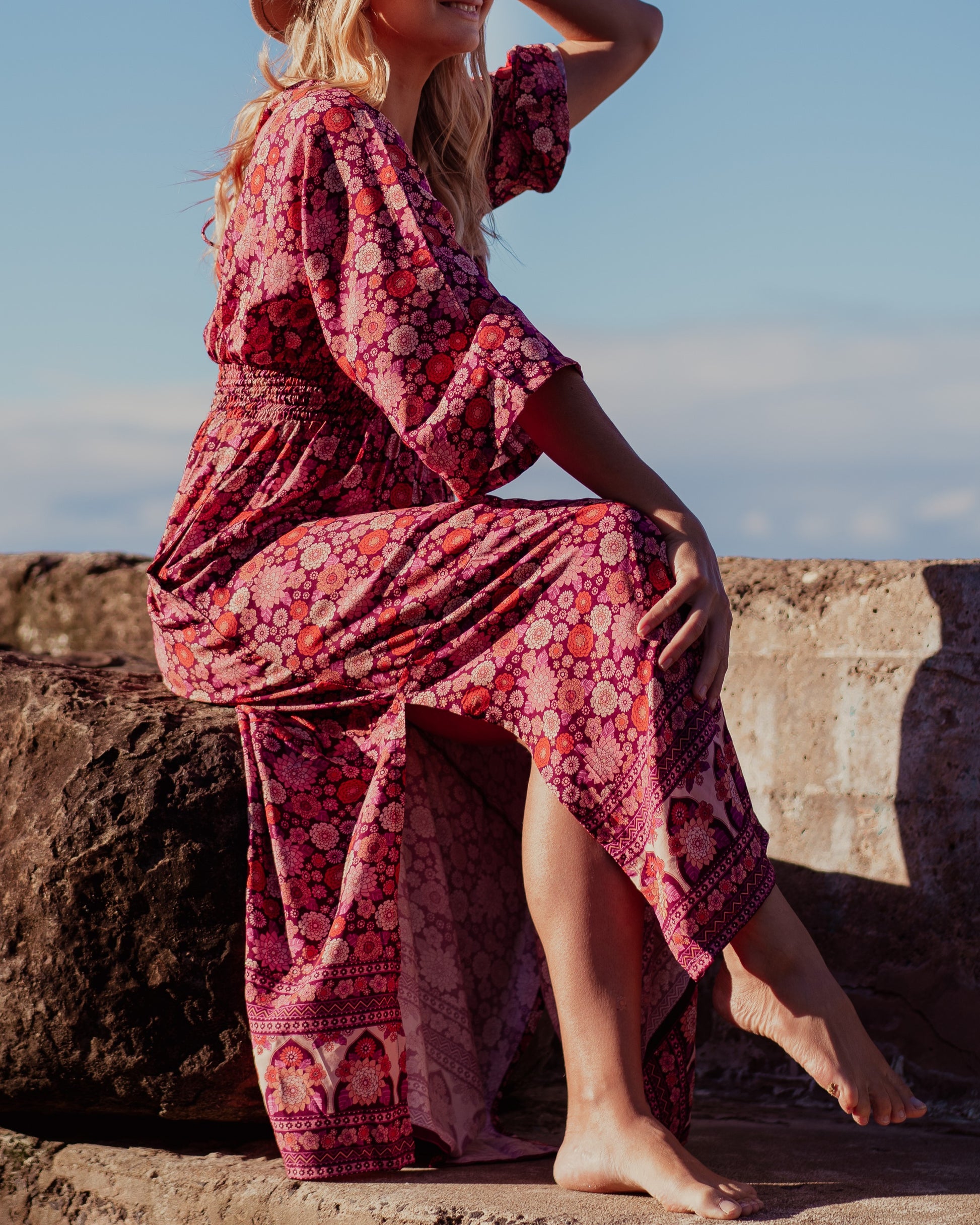 ARIEL MAXI DRESS MALBEC