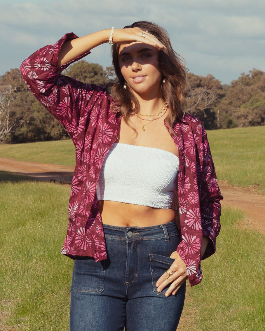 CAROLINE SHIRT COSMOS
