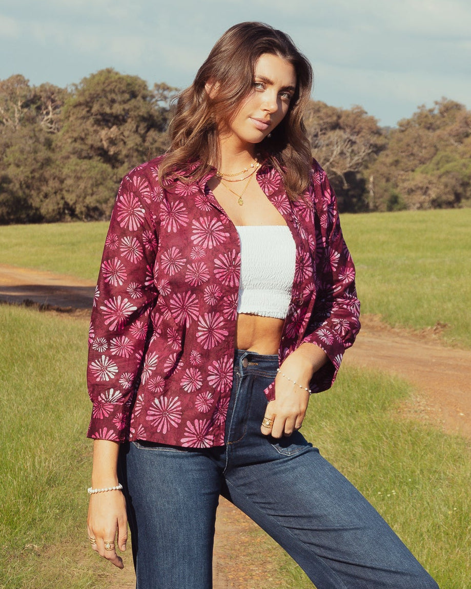 CAROLINE SHIRT COSMOS