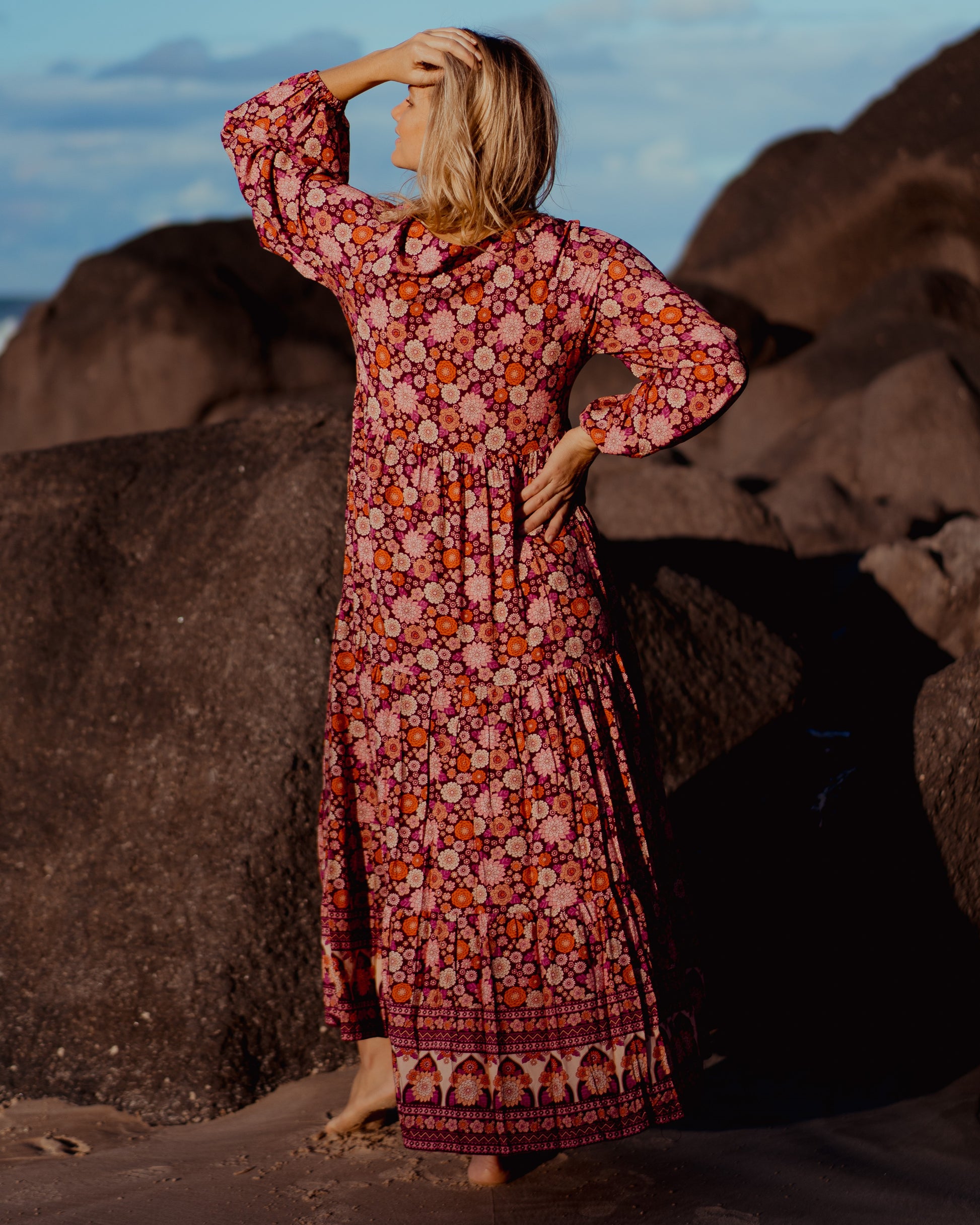 ARABELLA MAXI DRESS MALBEC