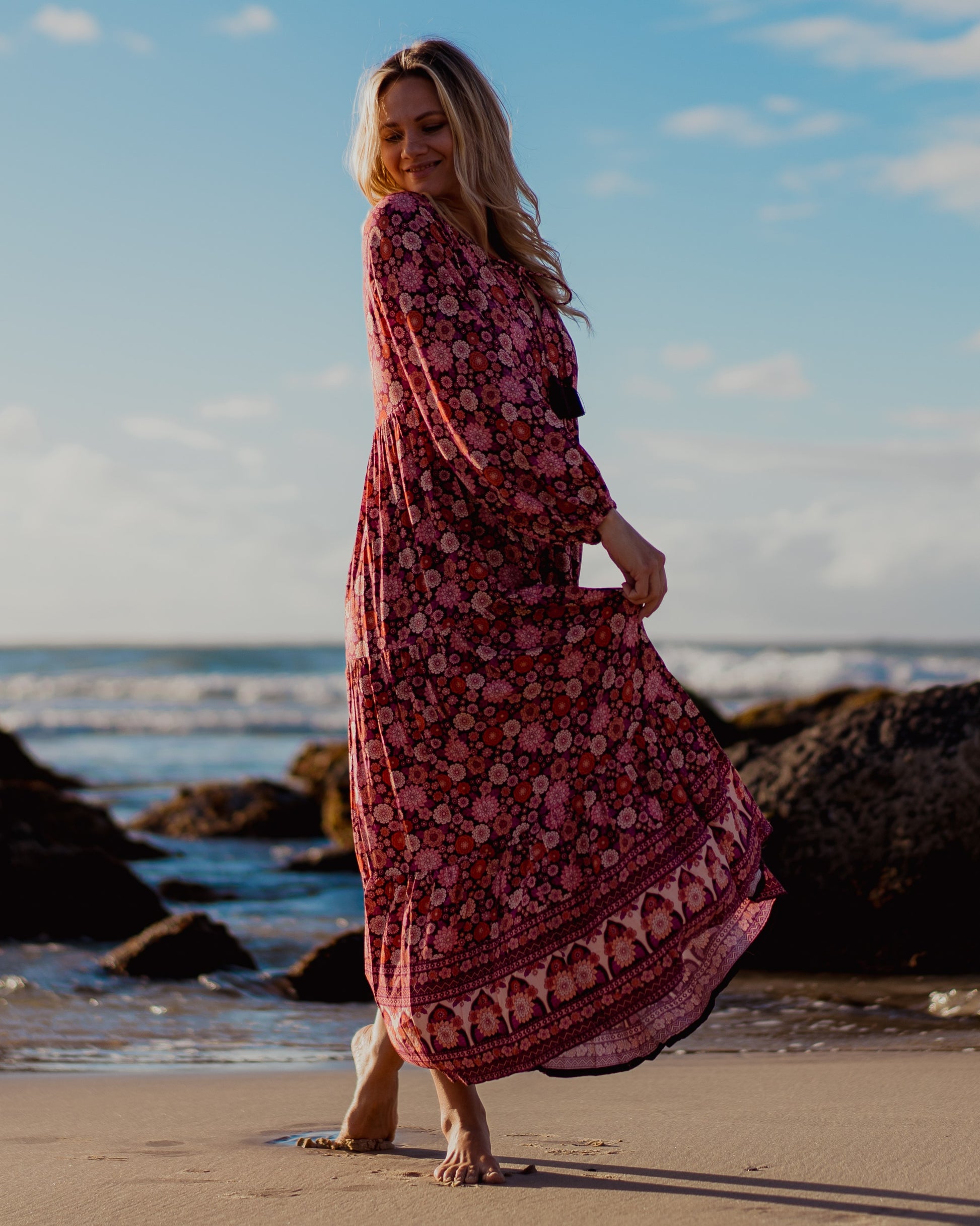 ARABELLA MAXI DRESS MALBEC