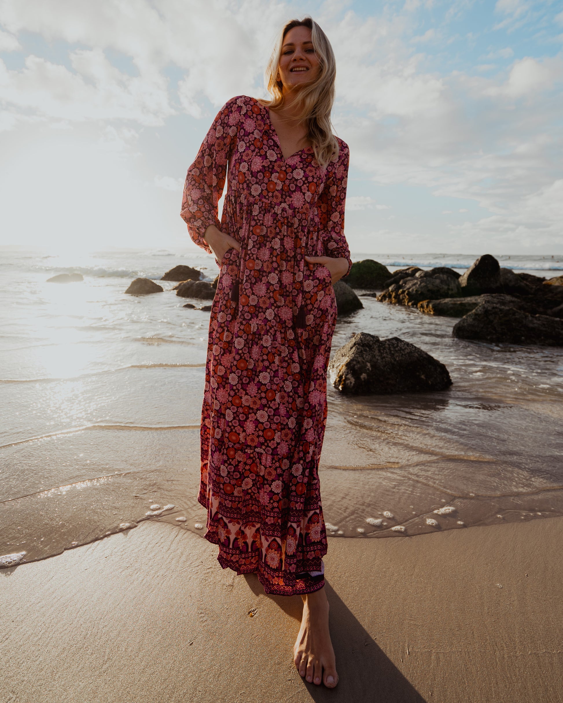 ARABELLA MAXI DRESS MALBEC