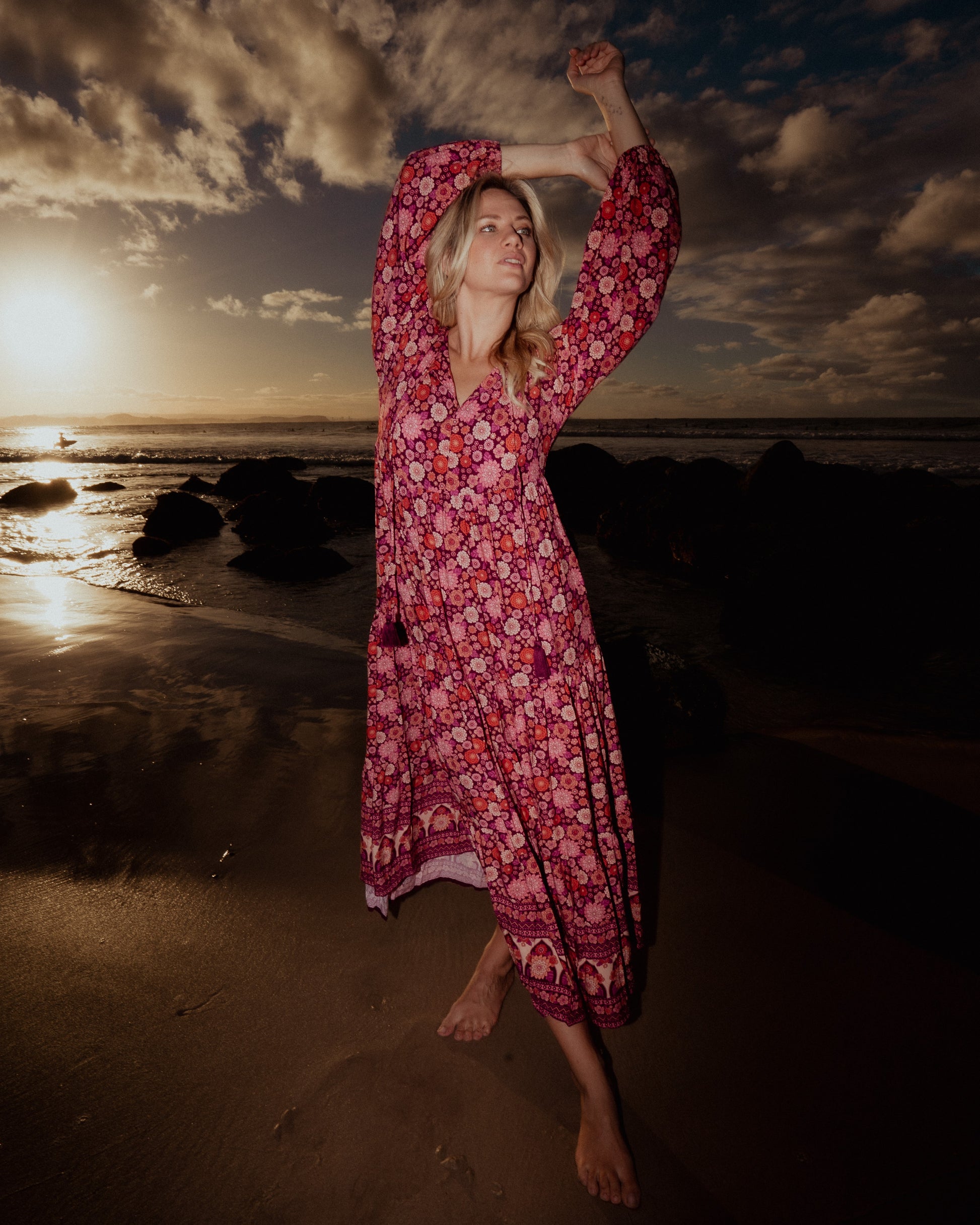 ARABELLA MAXI DRESS MALBEC