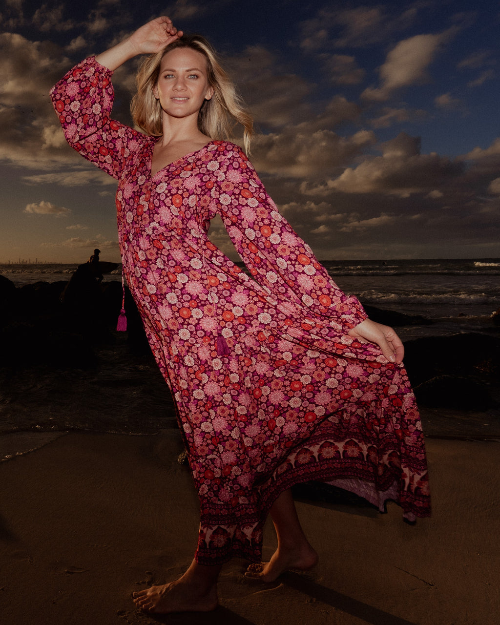 ARABELLA MAXI DRESS MALBEC