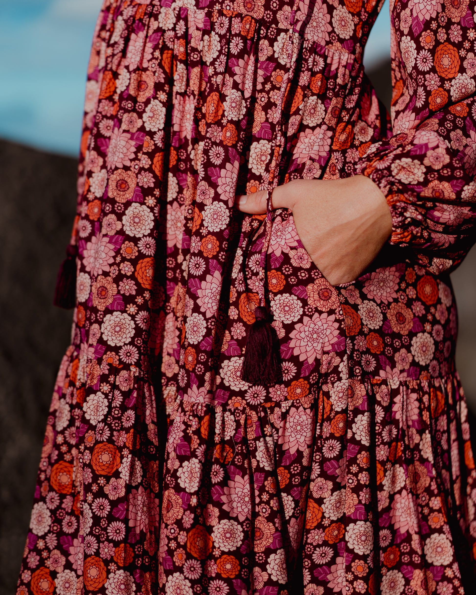 ARABELLA MAXI DRESS MALBEC