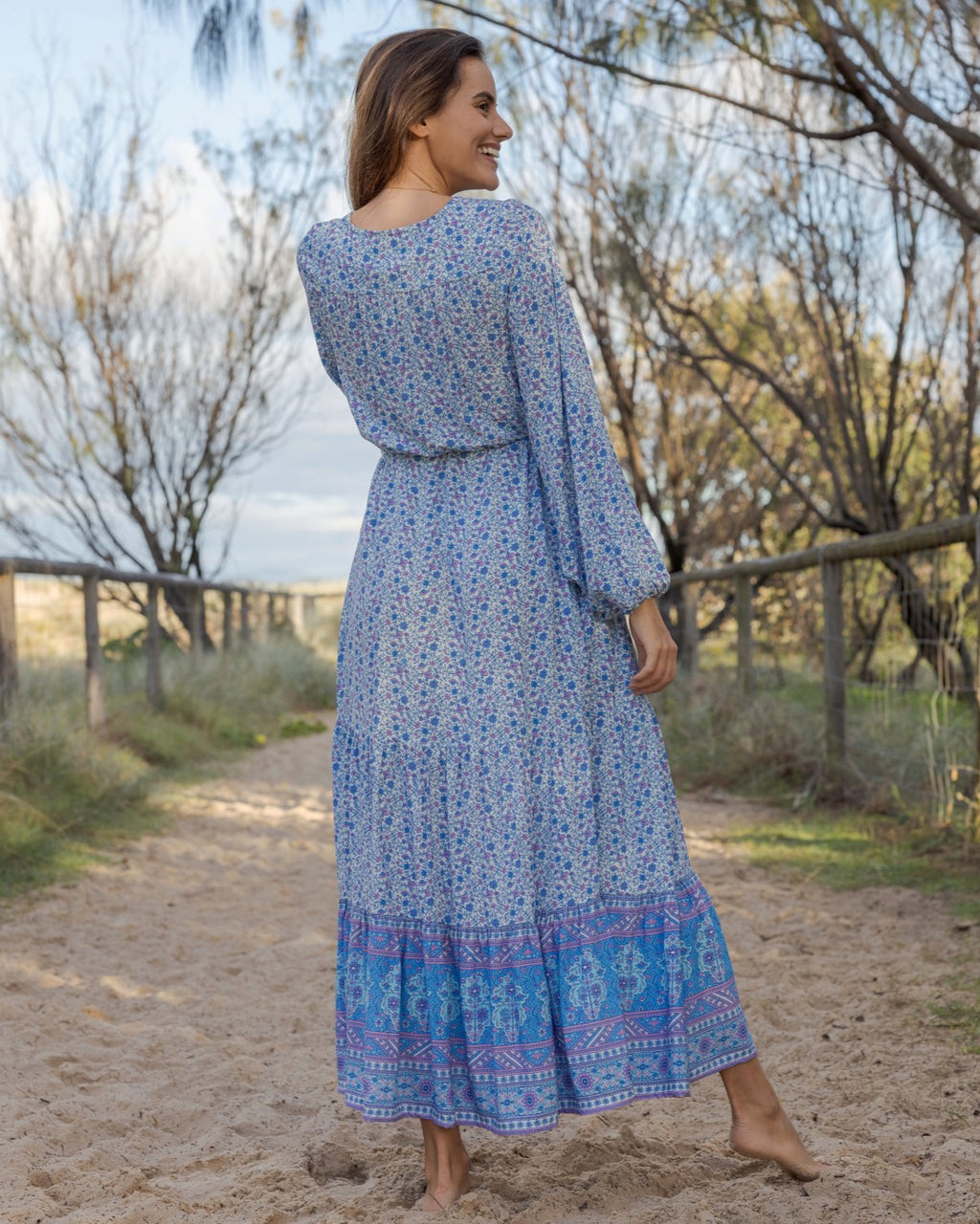 DIXIE MAXI DRESS AZURE