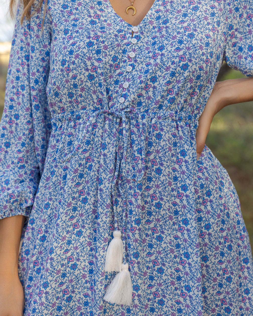 DIXIE MAXI DRESS AZURE