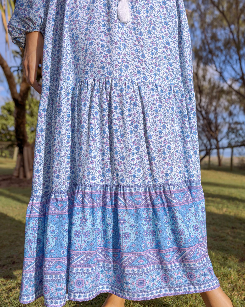 DIXIE MAXI DRESS AZURE