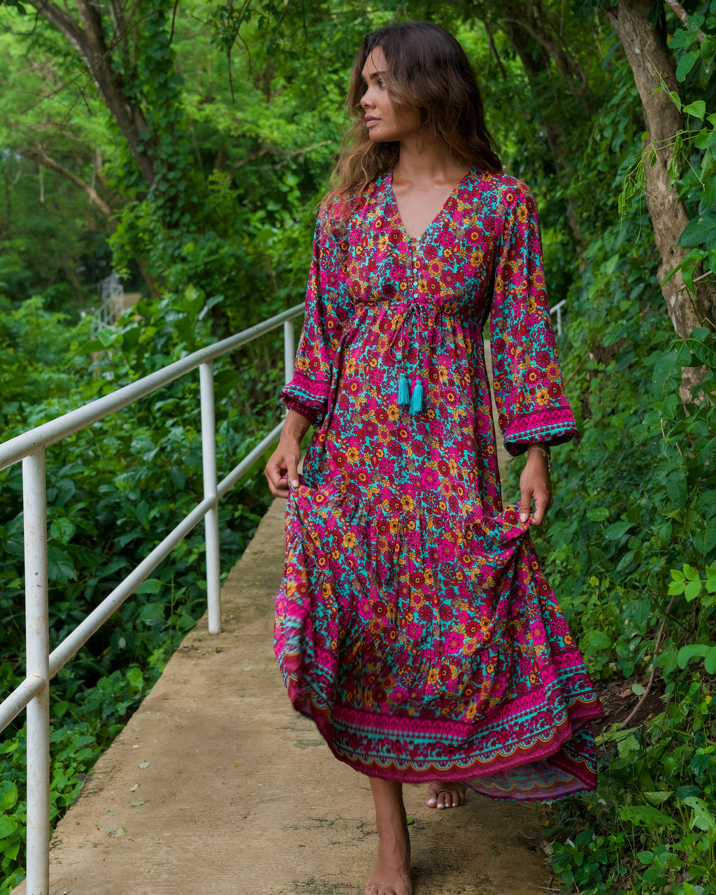 DIXIE MAXI DRESS WILDFLOWER