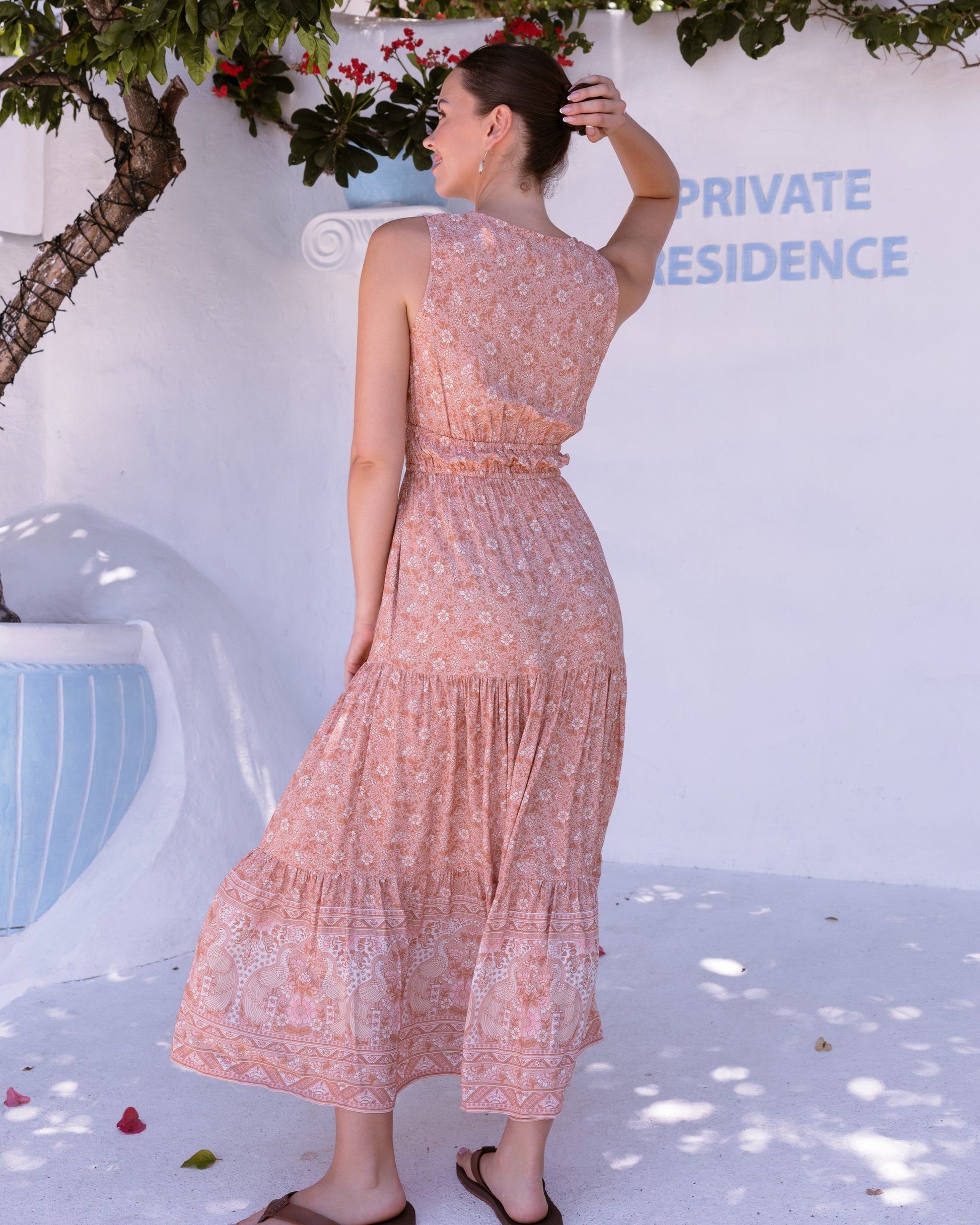 COVE MAXI DRESS VINTAGE WHISPER