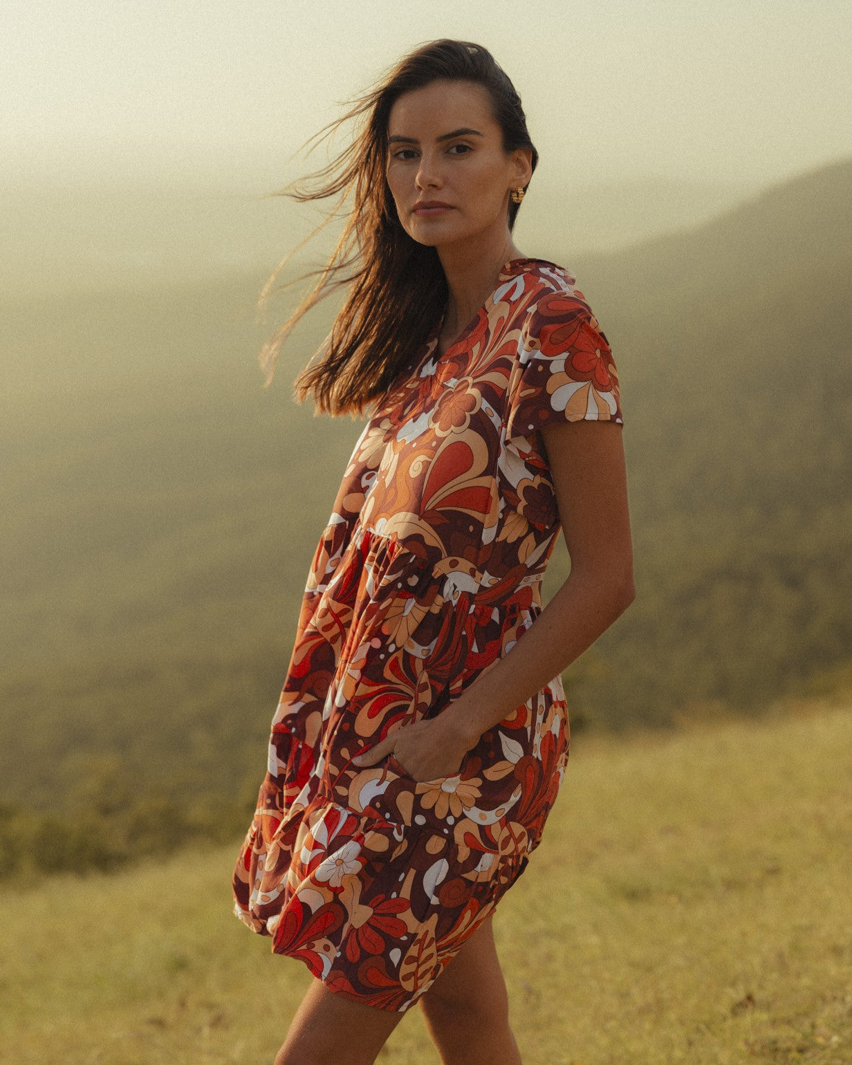 CARA MINI DRESS CARAMELLO