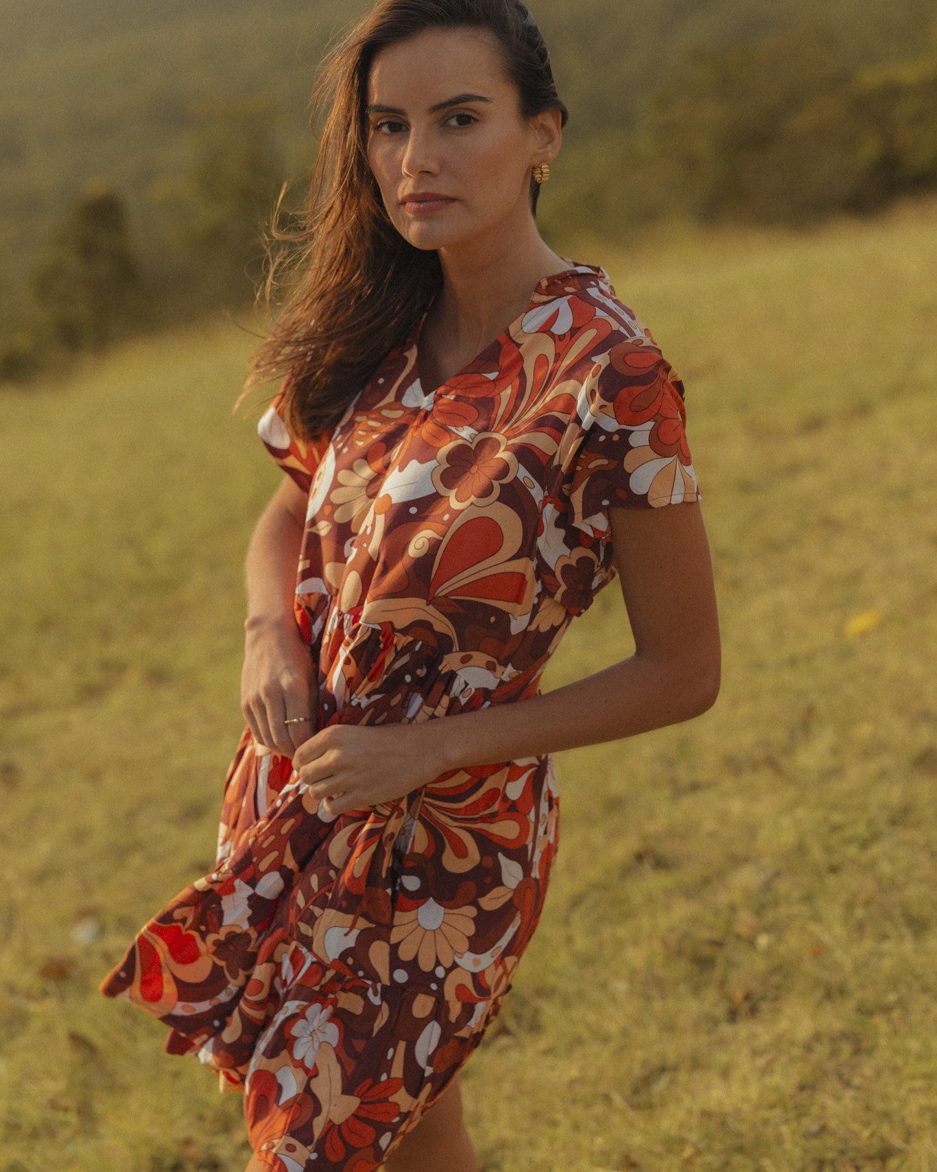 CARA MINI DRESS CARAMELLO