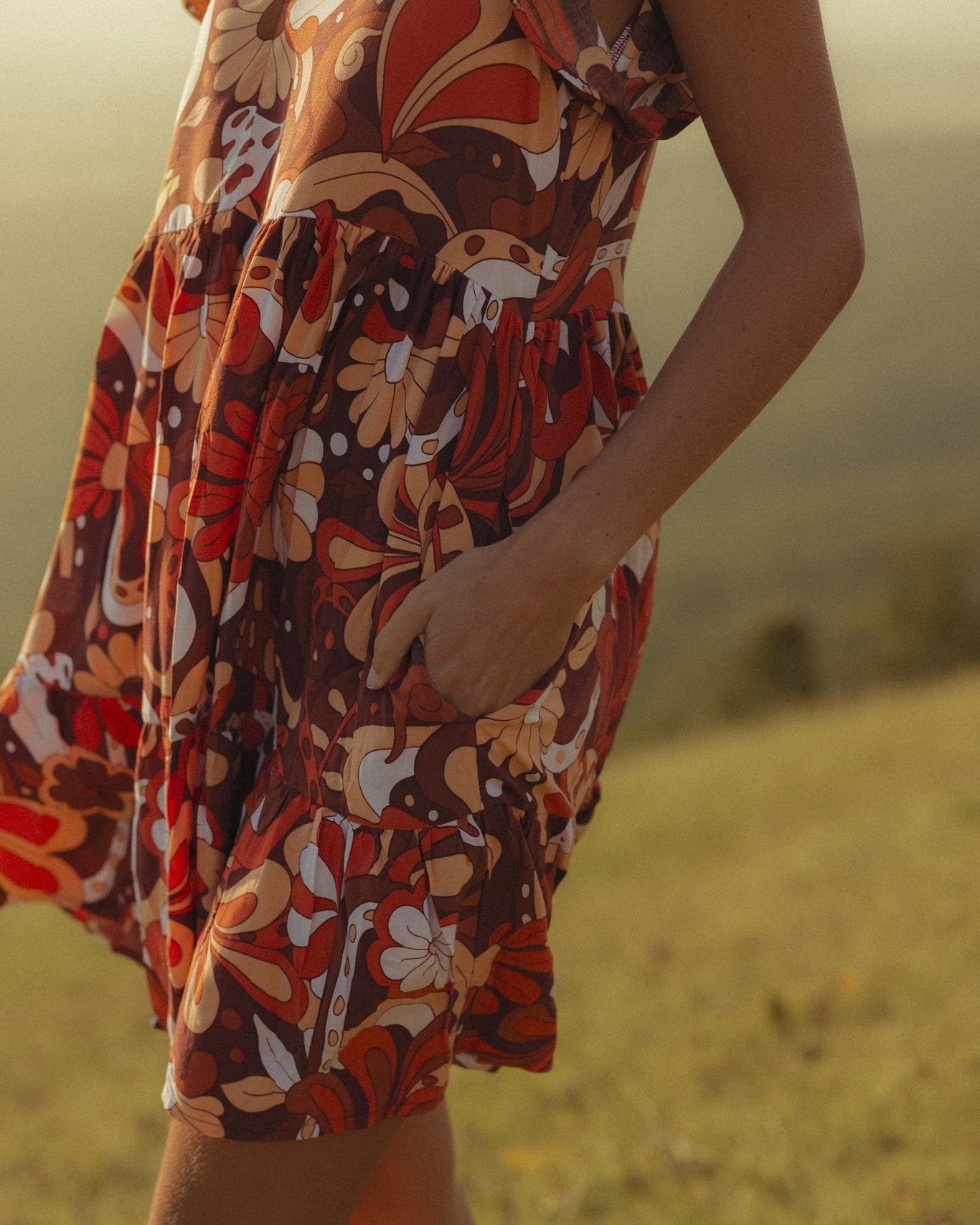 CARA MINI DRESS CARAMELLO