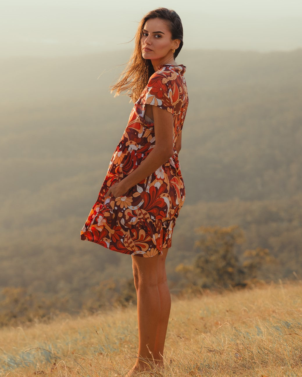 CARA MINI DRESS CARAMELLO