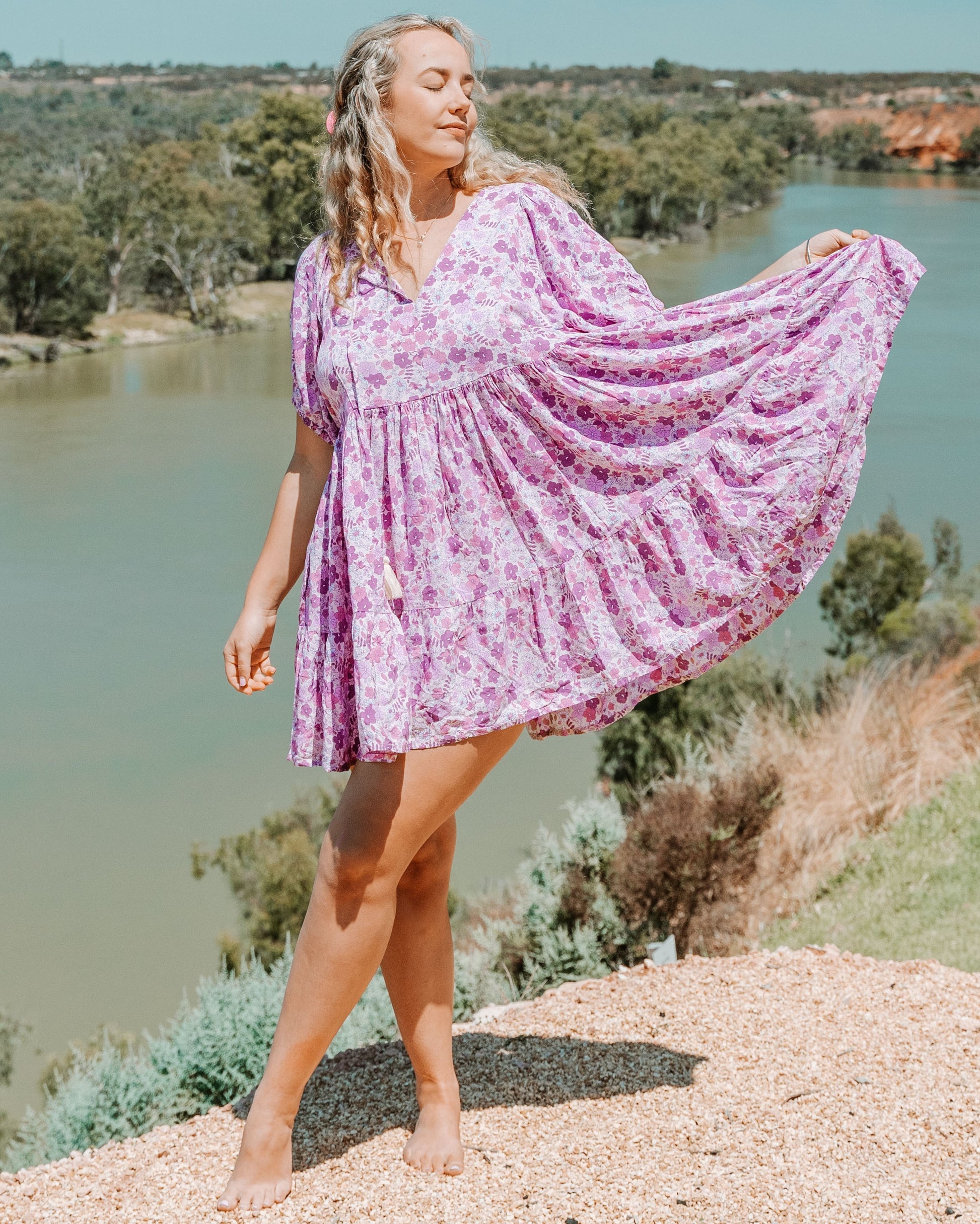 NINA MINI DRESS WILDBERRY