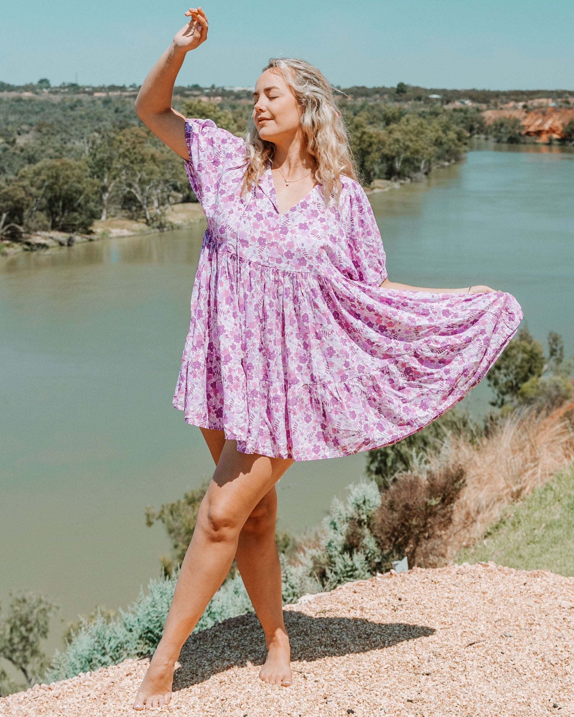 NINA MINI DRESS WILDBERRY
