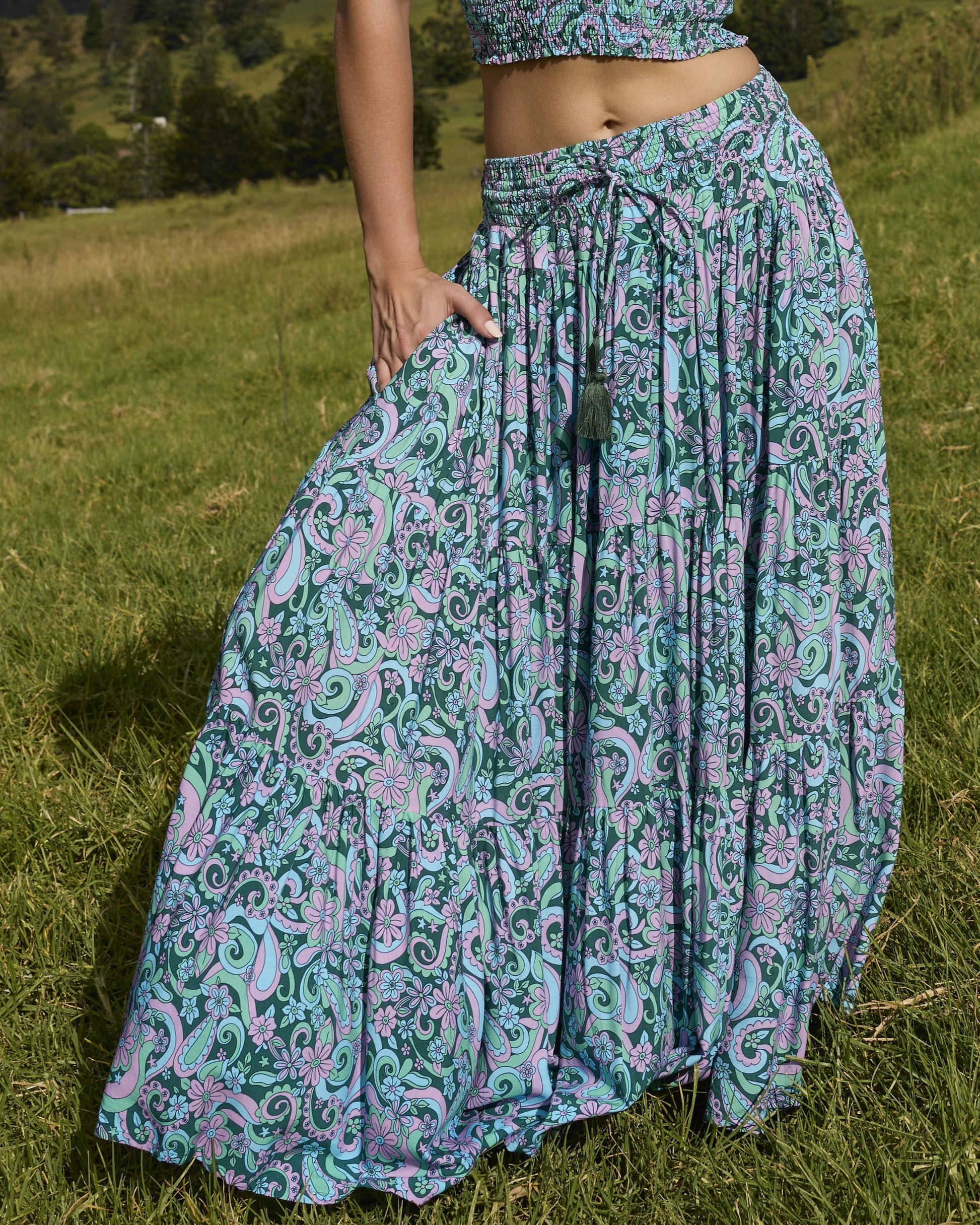 OAKLEY MAXI SKIRT SUMMER OF LOVE