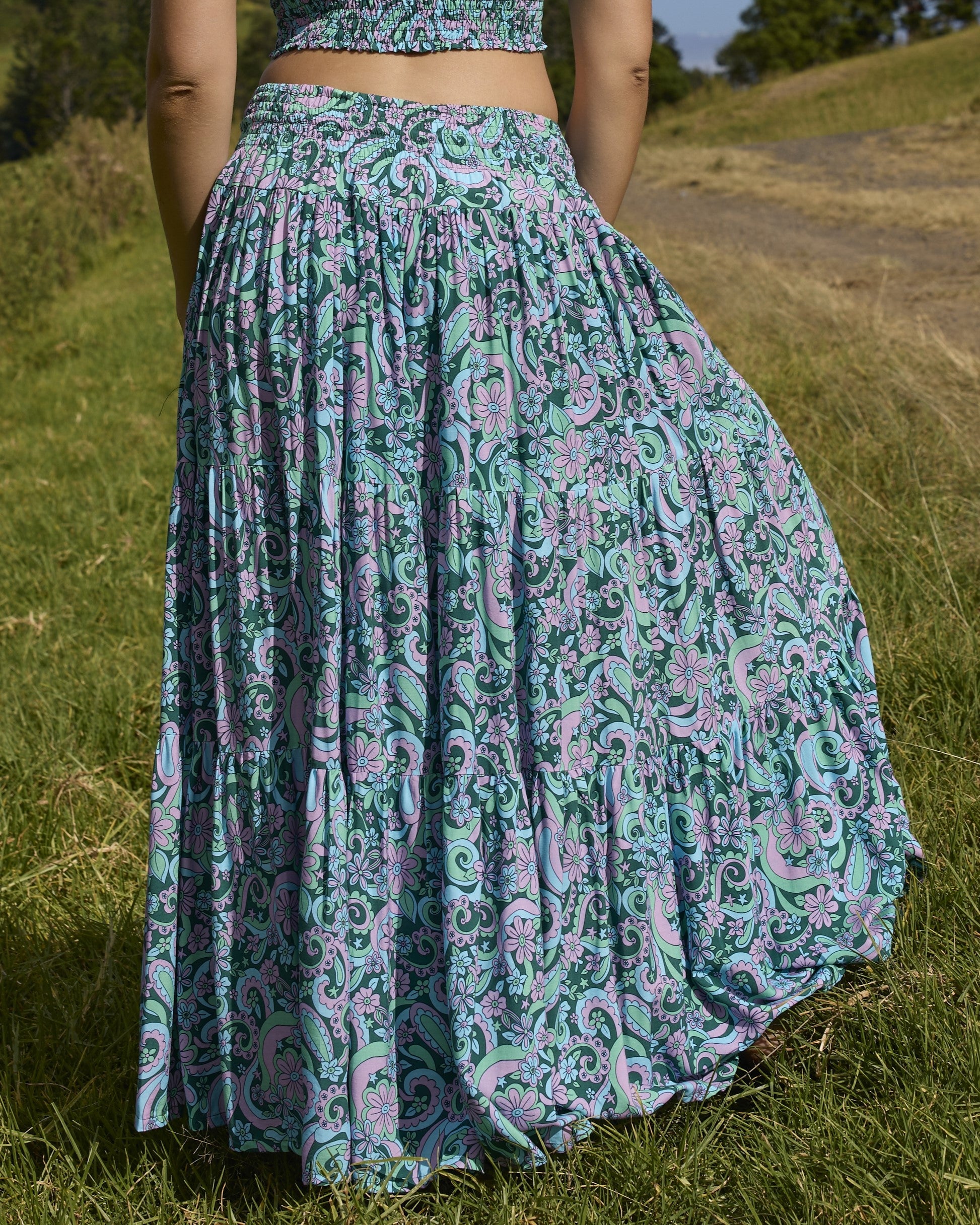 OAKLEY MAXI SKIRT SUMMER OF LOVE