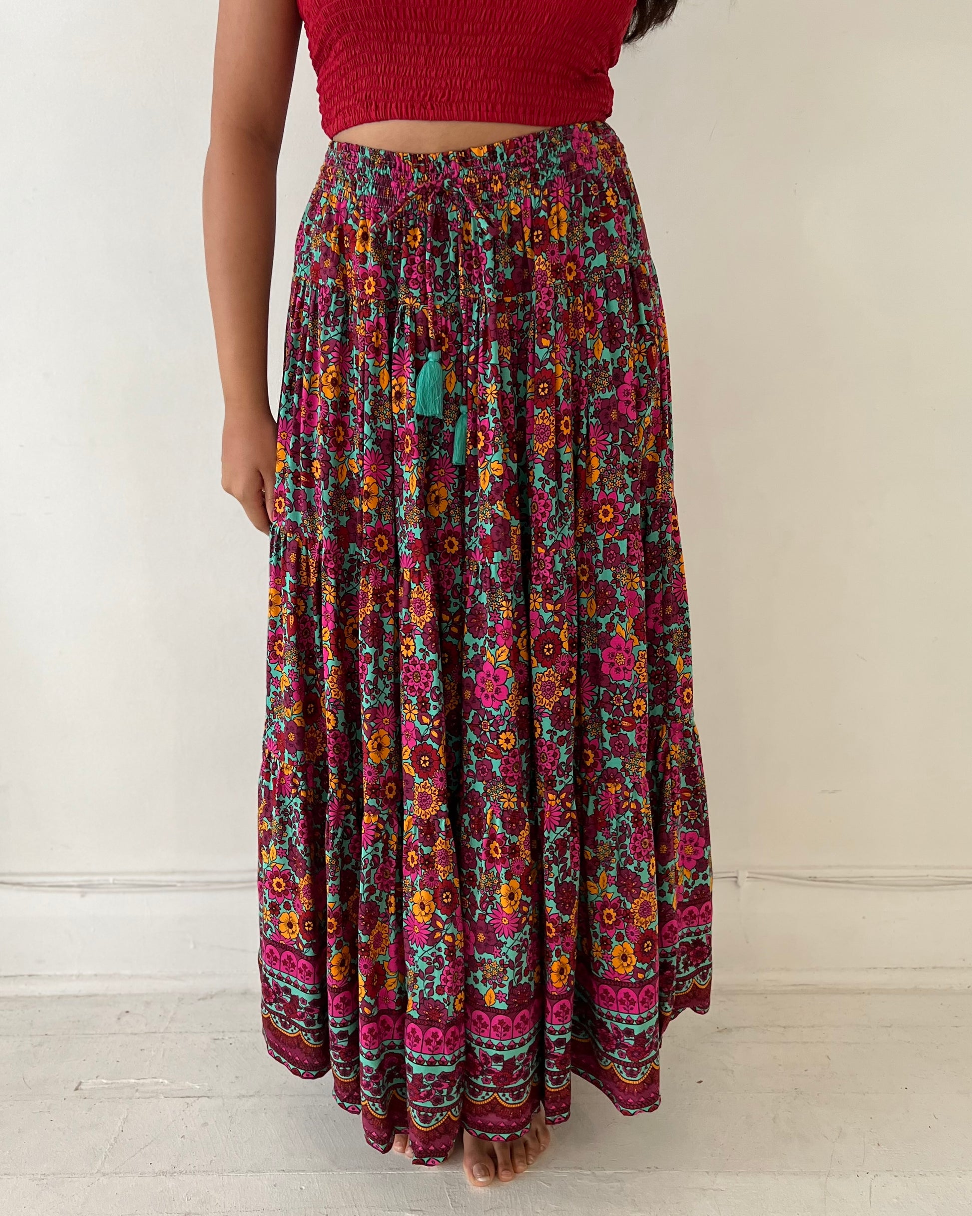 OAKLEY MAXI SKIRT WILDFLOWER