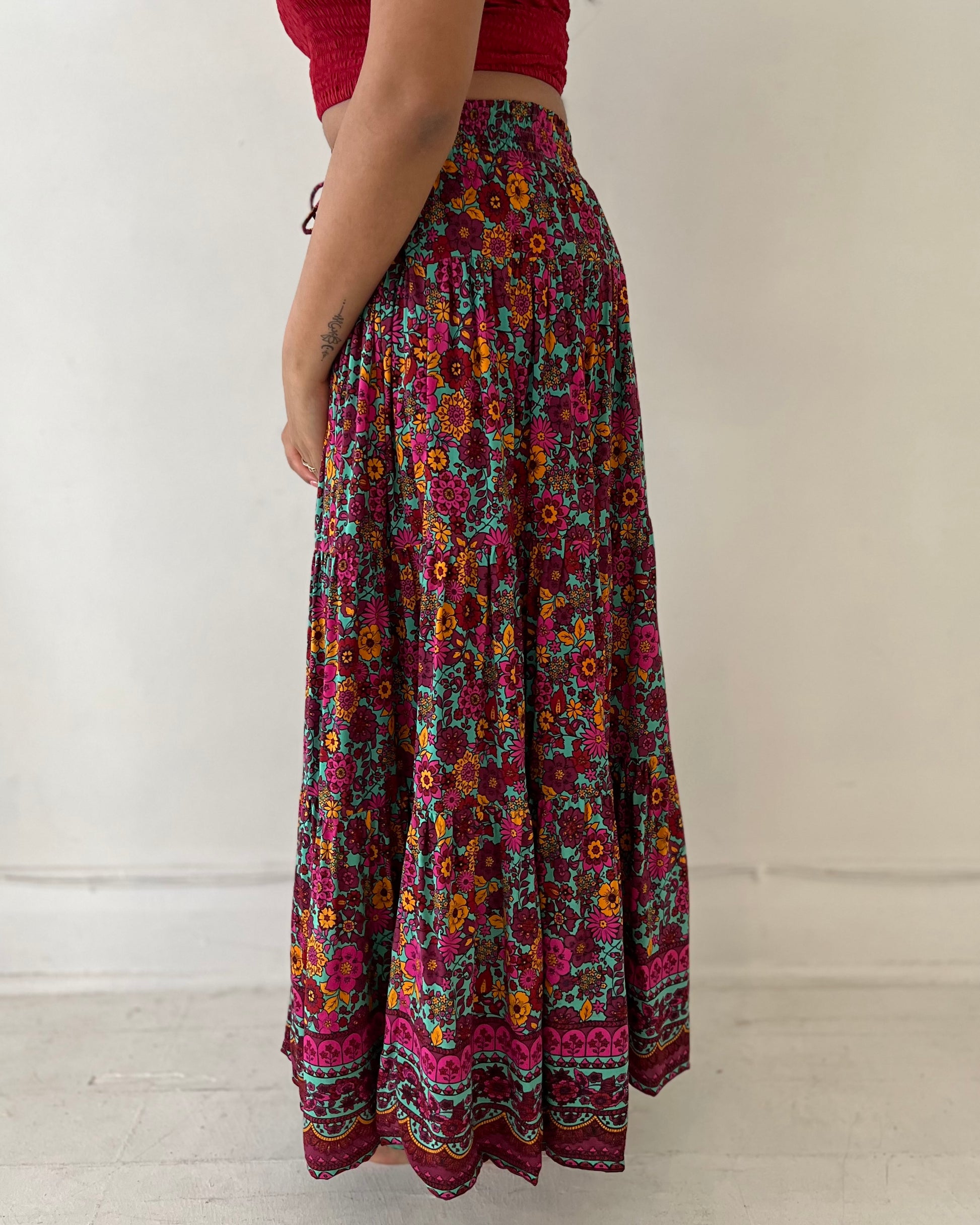 OAKLEY MAXI SKIRT WILDFLOWER