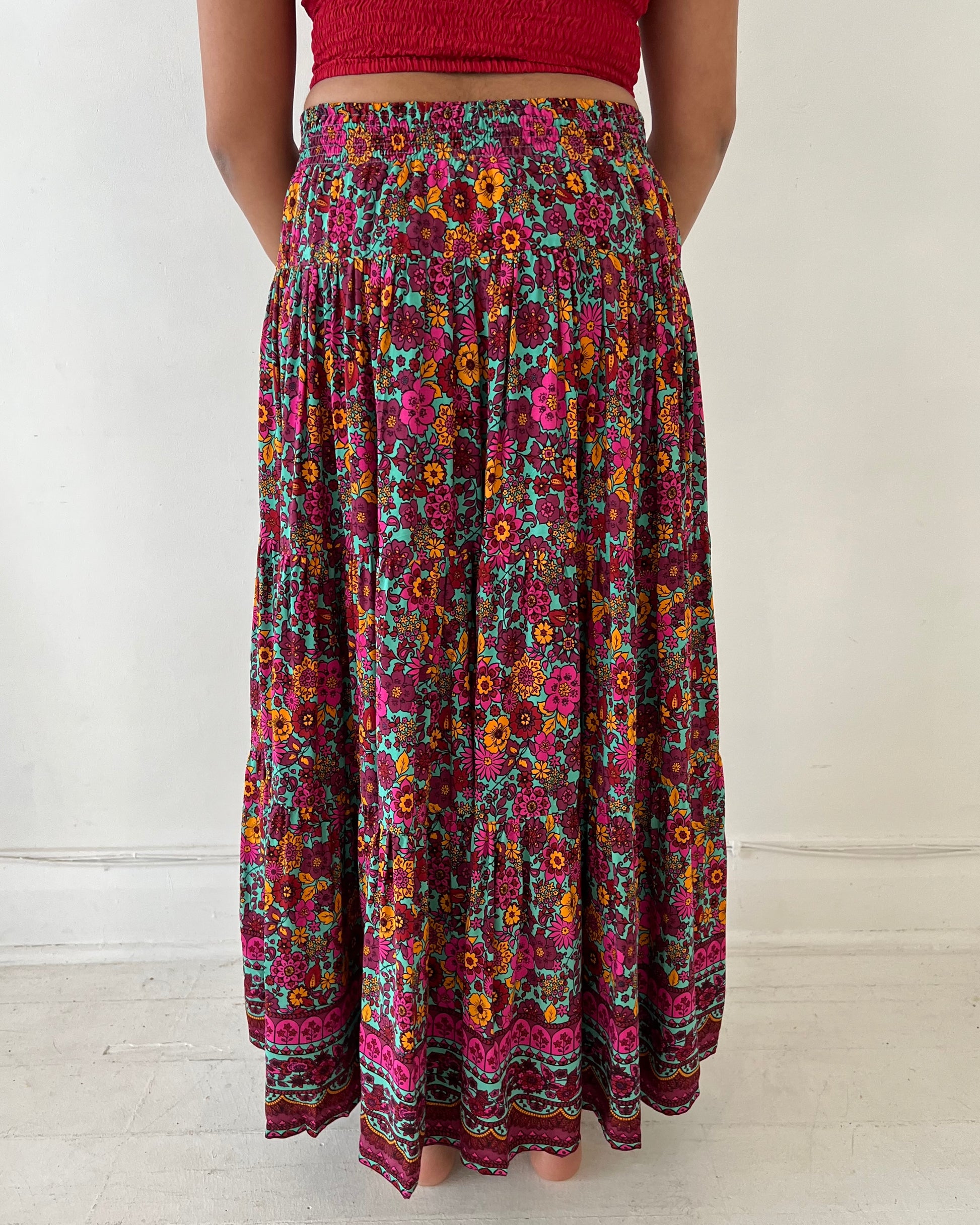 OAKLEY MAXI SKIRT WILDFLOWER