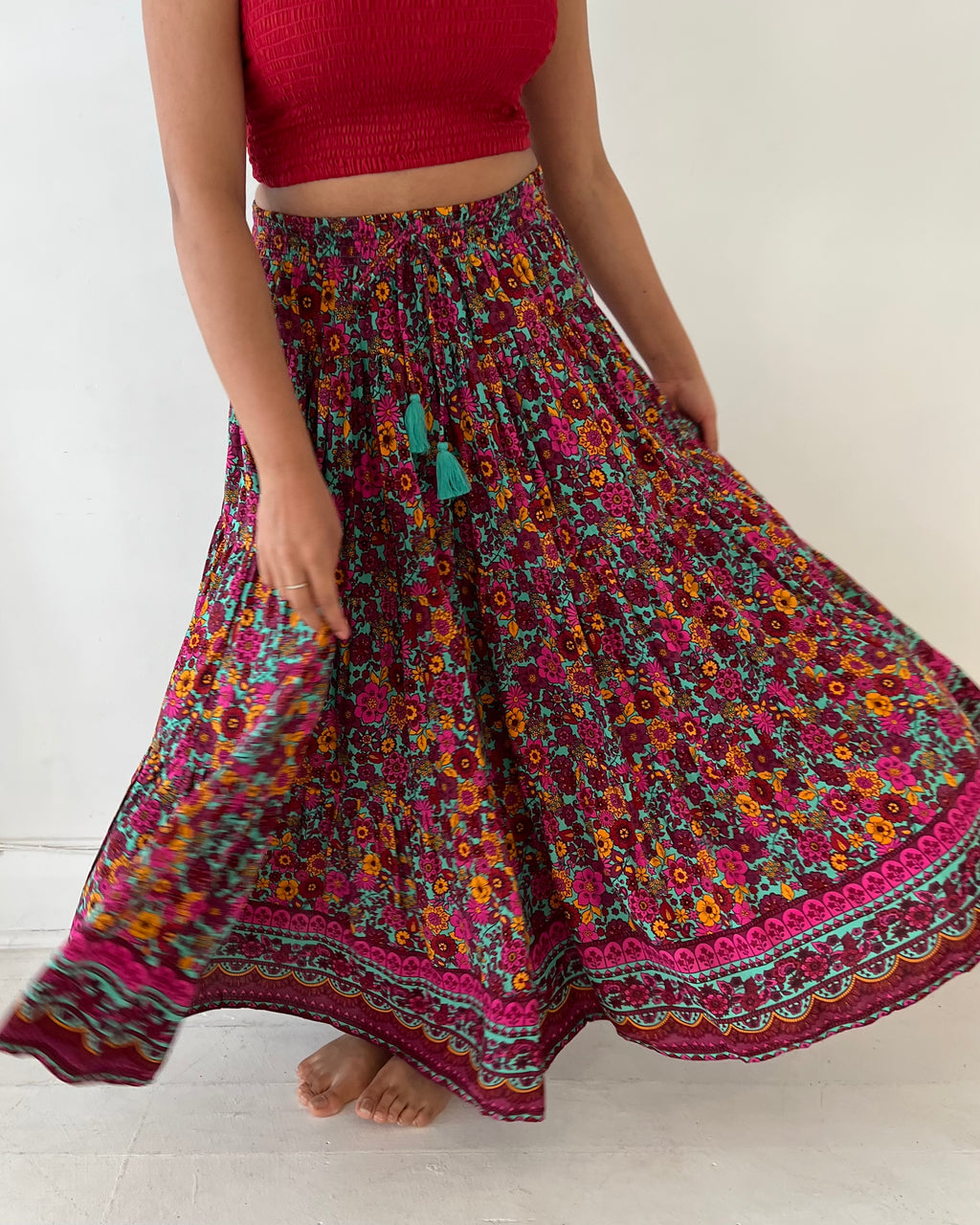 OAKLEY MAXI SKIRT WILDFLOWER