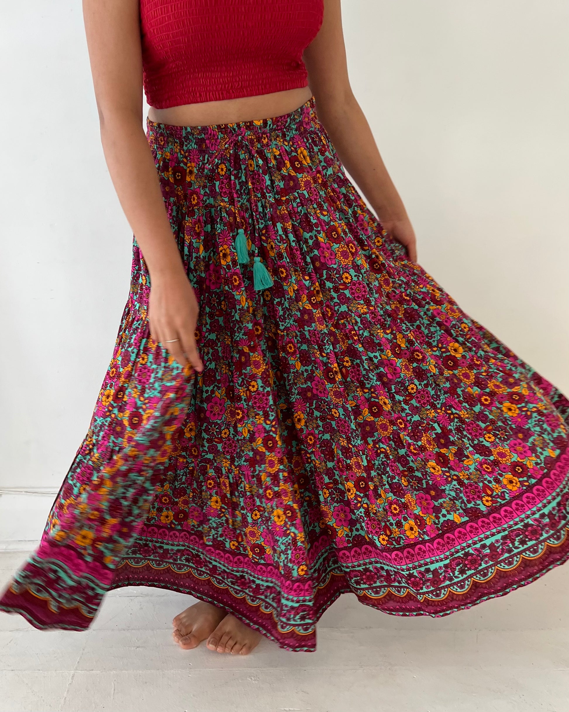 OAKLEY MAXI SKIRT WILDFLOWER